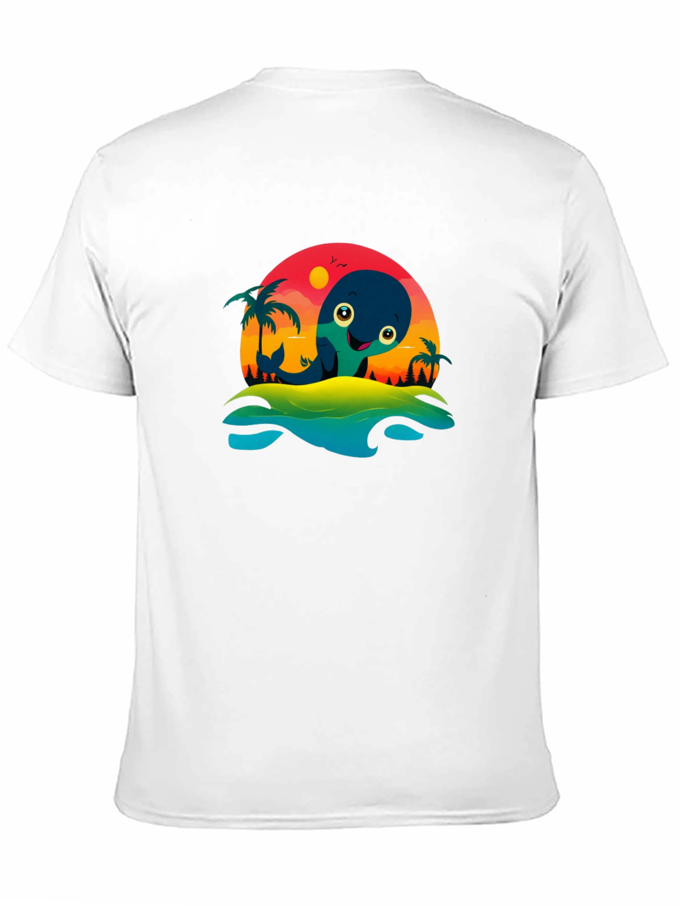 Whimsical Whale Graphic T-Shirt