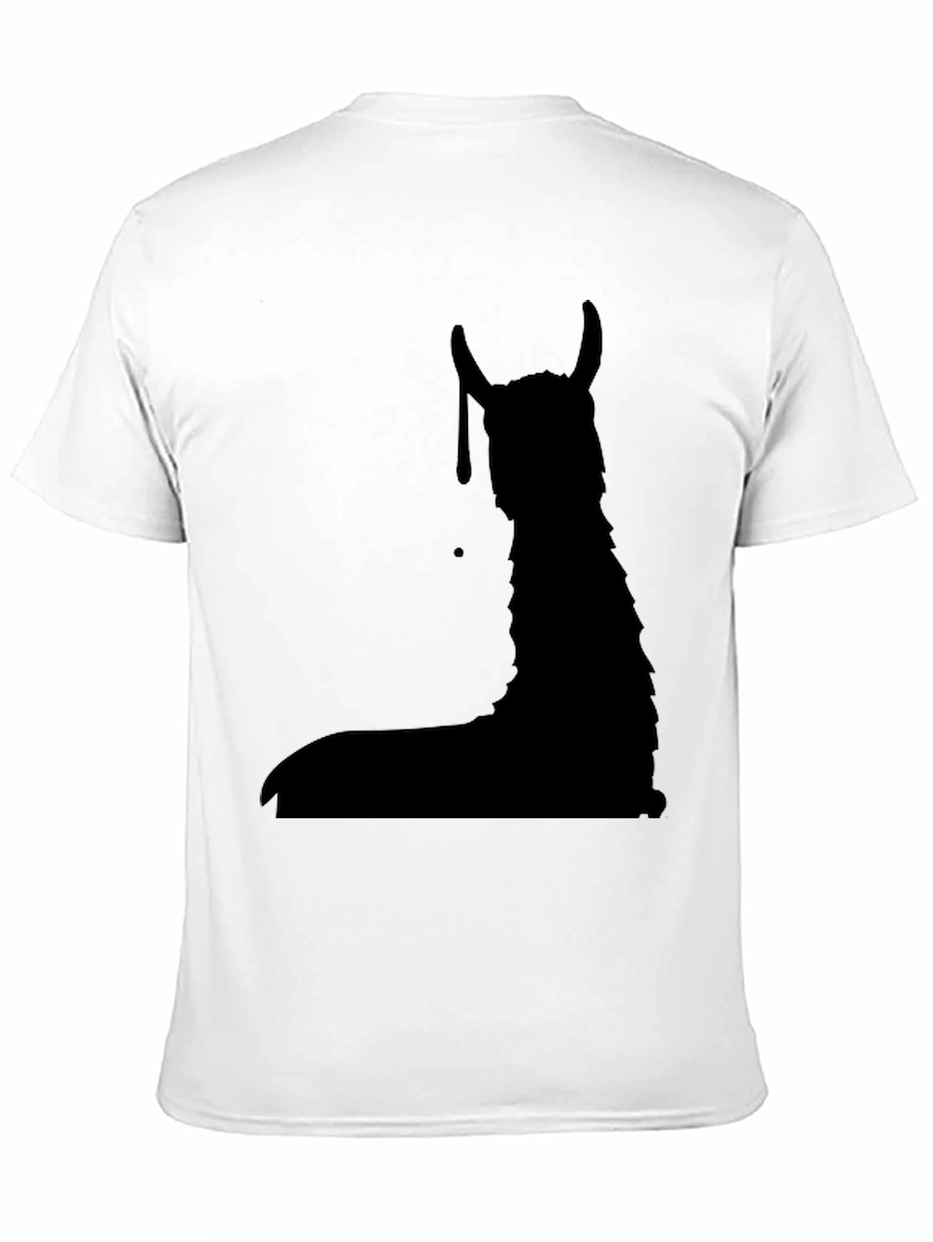 Llama Silhouette Black Graphic Tee