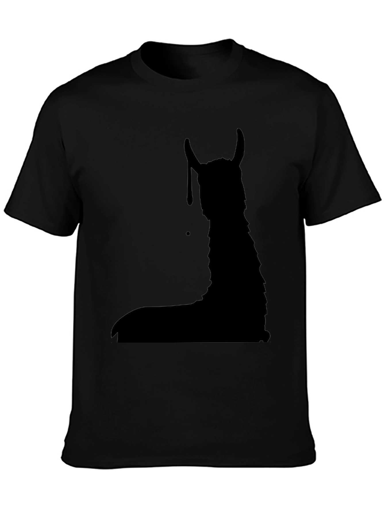 Llama Silhouette Black Graphic Tee