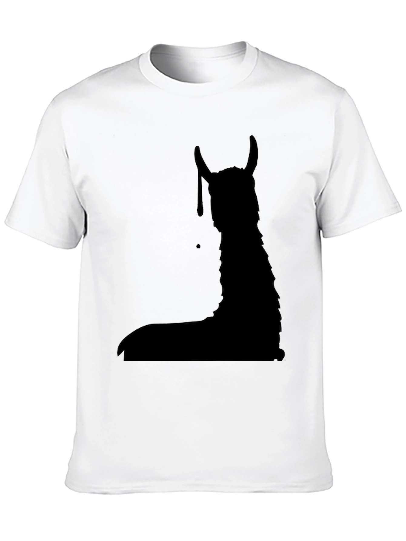 Llama Silhouette Black Graphic Tee