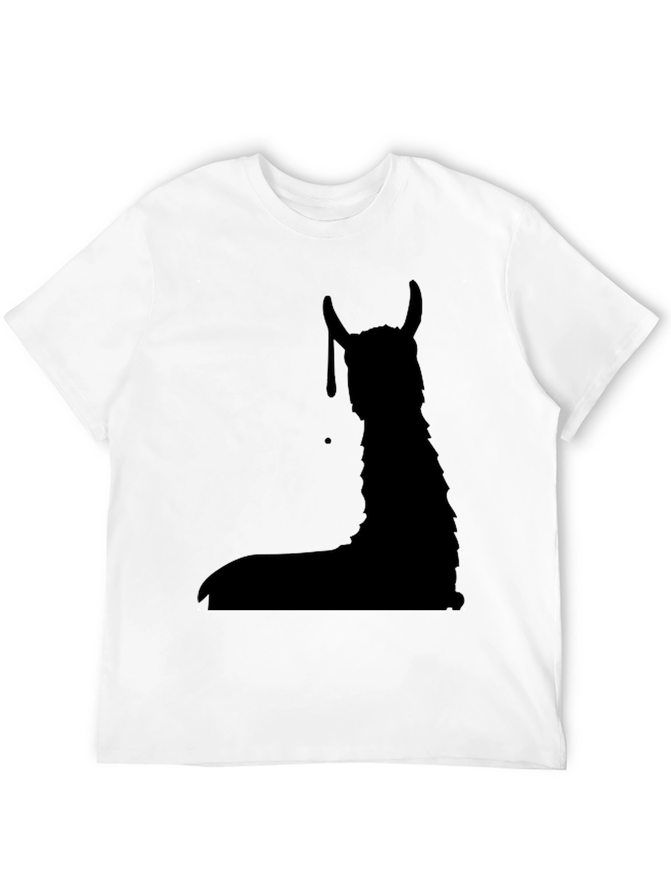 Llama Silhouette Black Graphic Tee