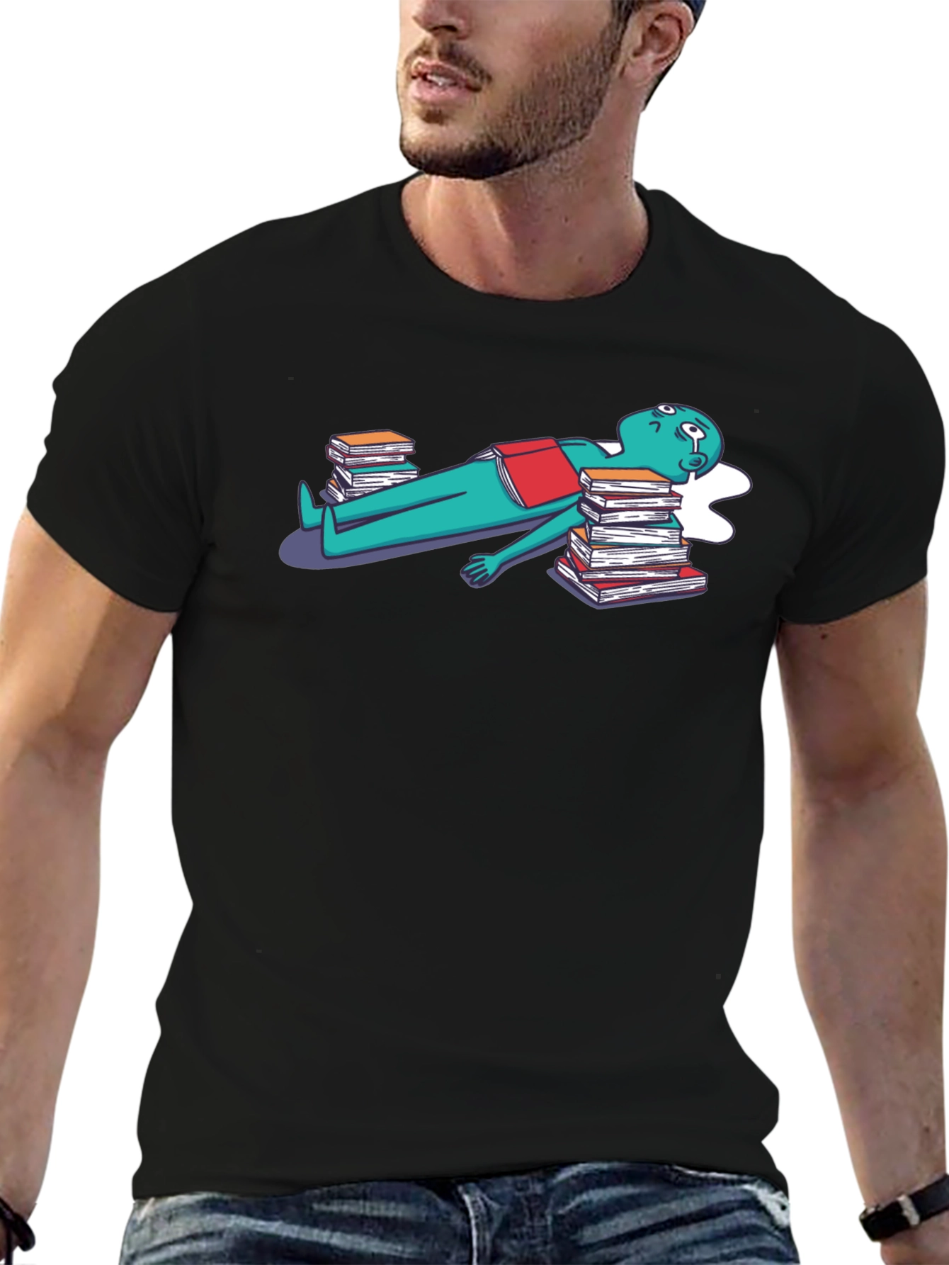 Bookworm Tee - Literary Humor Graphic T-Shirt