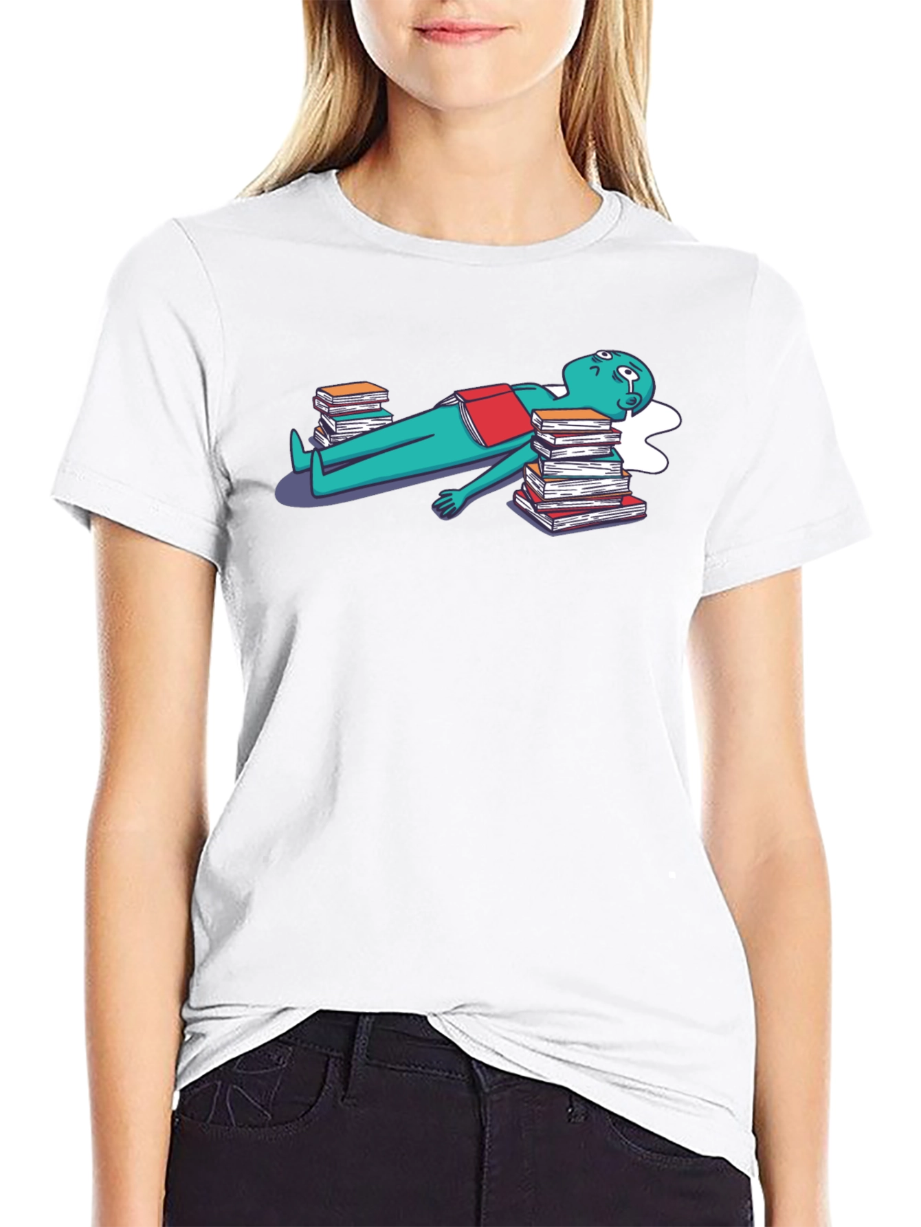 Bookworm Tee - Literary Humor Graphic T-Shirt