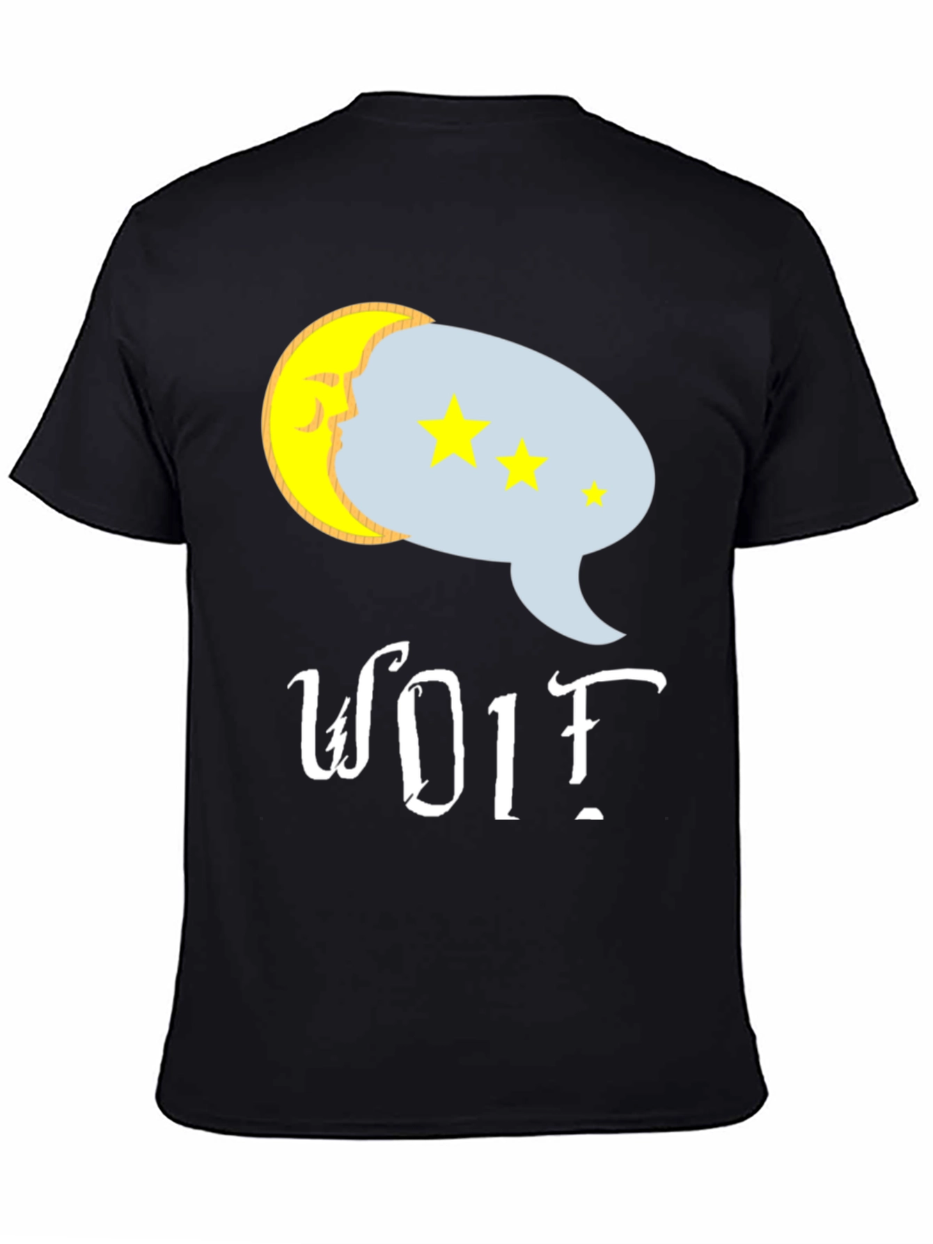 Wolf Dream T-Shirt - Moon & Star Design Tee