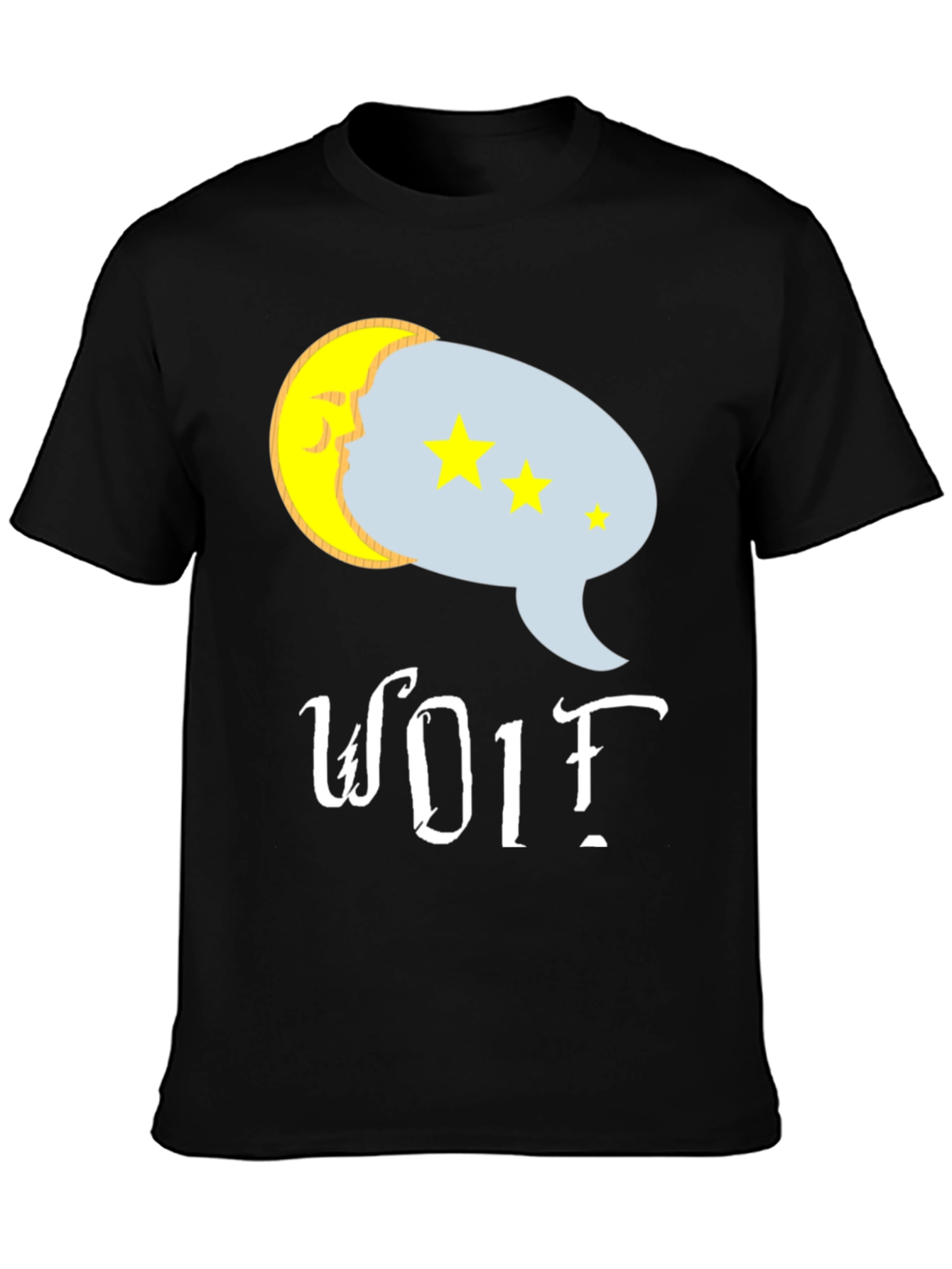 Wolf Dream T-Shirt - Moon & Star Design Tee