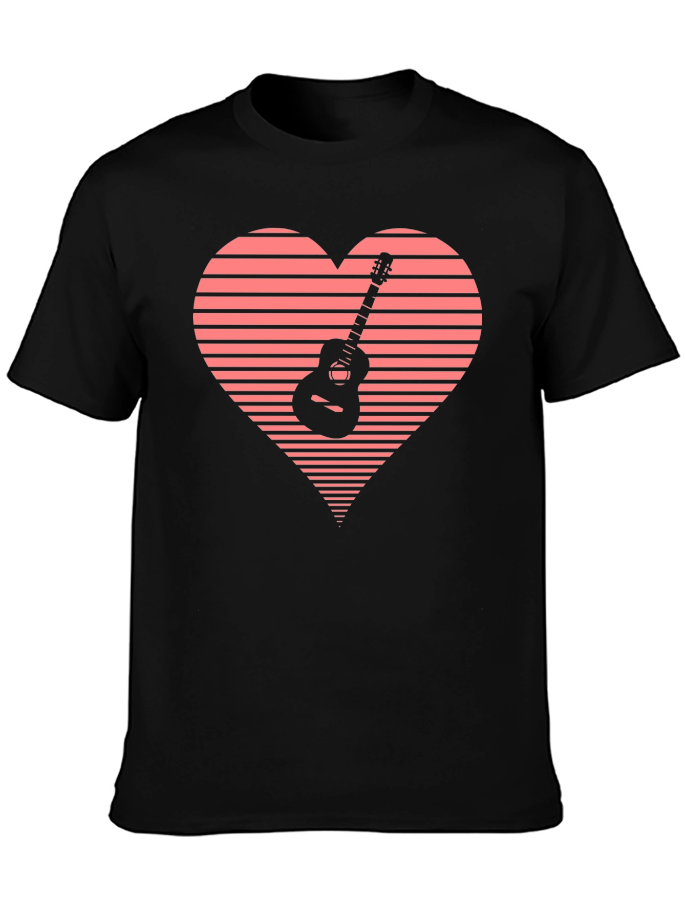 Guitar Heartbeat T-Shirt - Music Lover Tee