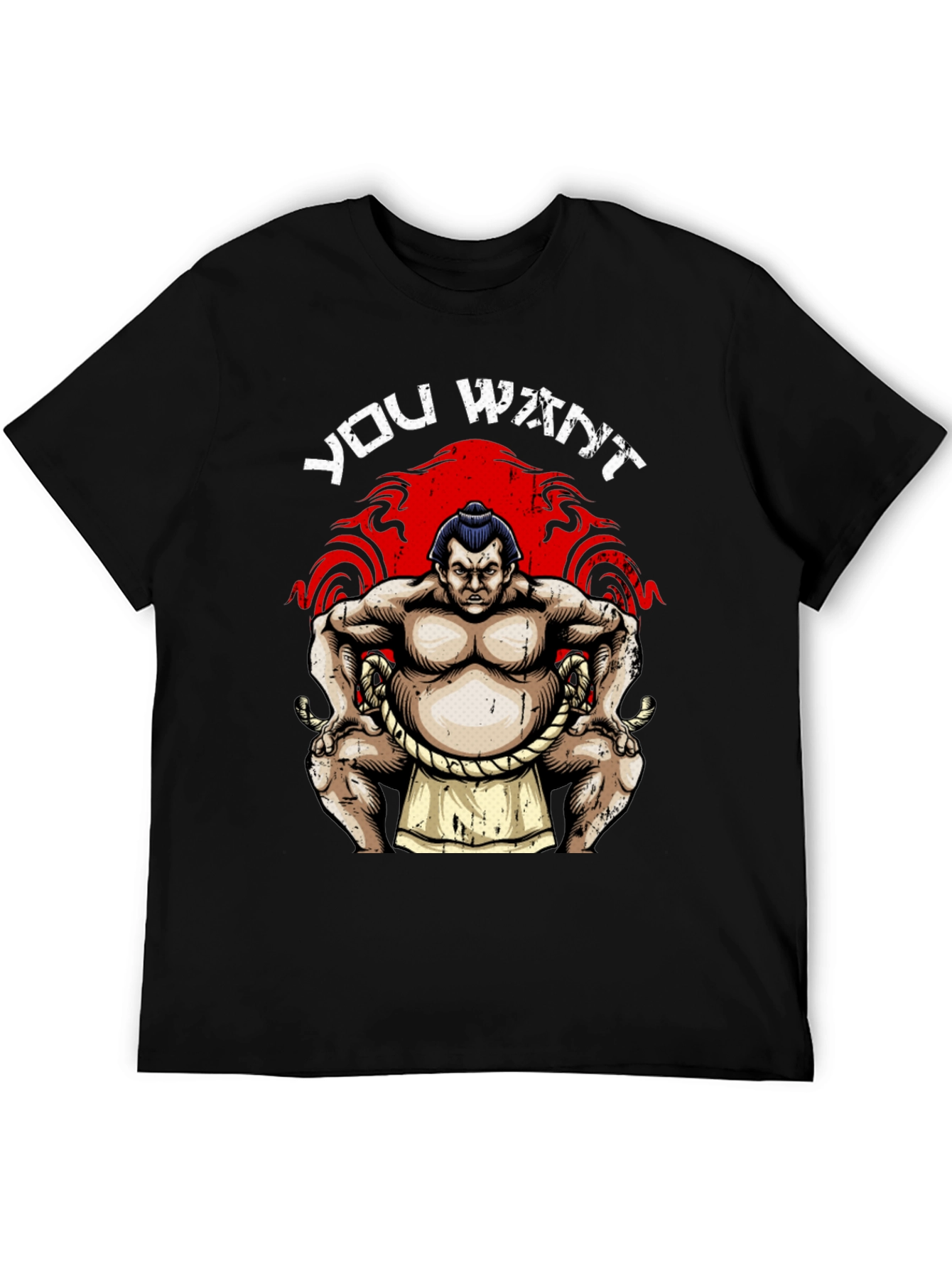 Sumo Wrestler Graphic T-Shirt - You Want!