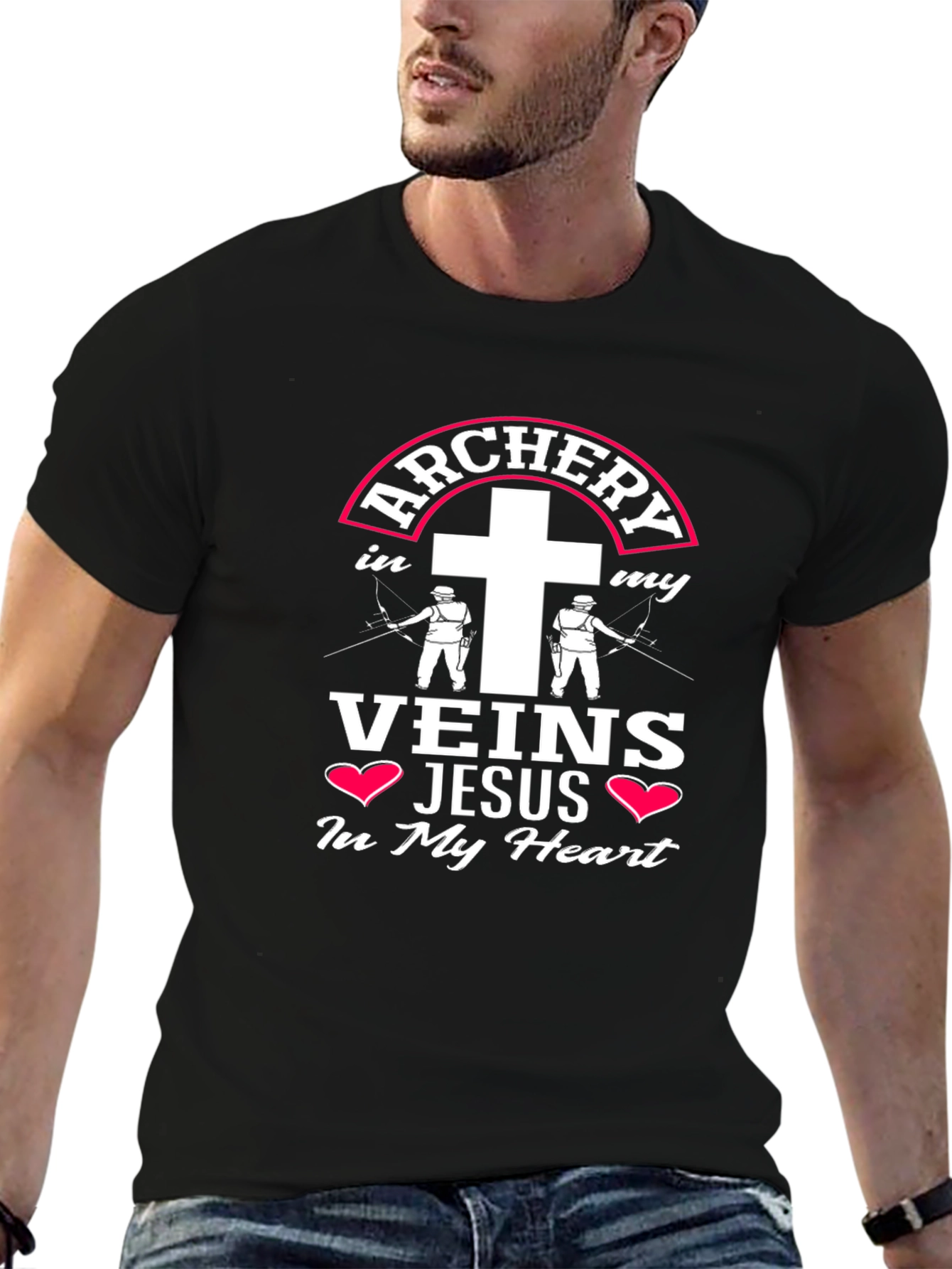 Archery Veins Jesus Heart T-Shirt
