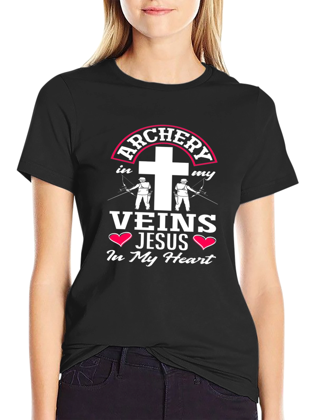 Archery Veins Jesus Heart T-Shirt
