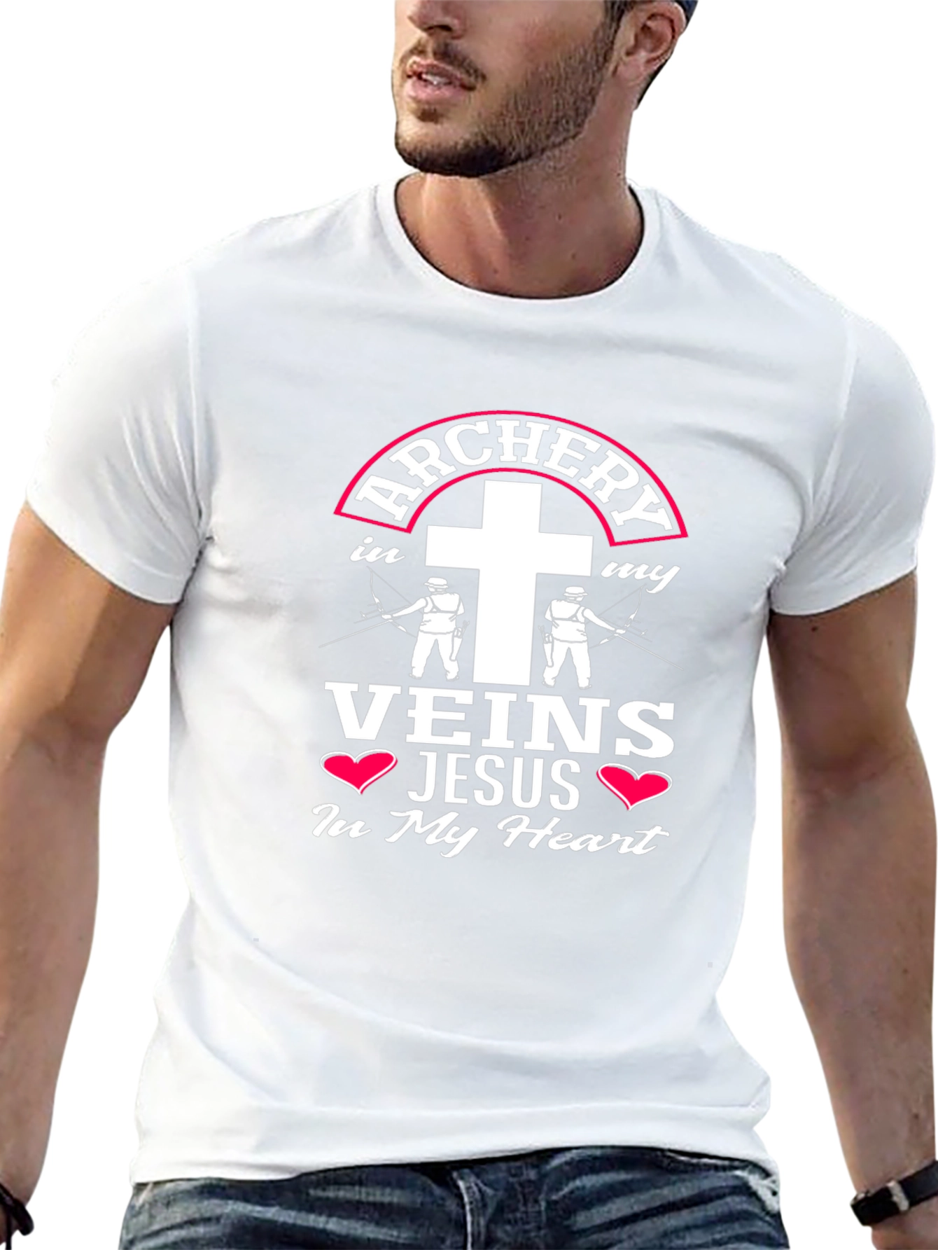 Archery Veins Jesus Heart T-Shirt