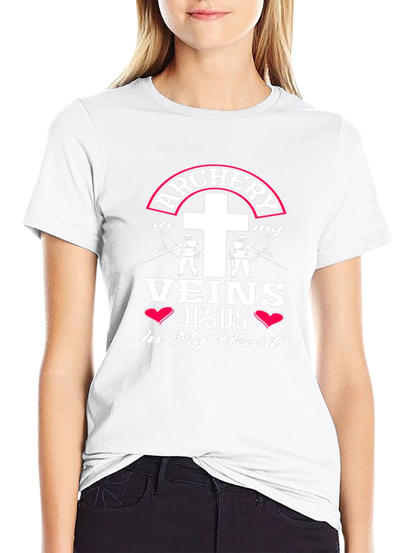 Archery Veins Jesus Heart T-Shirt