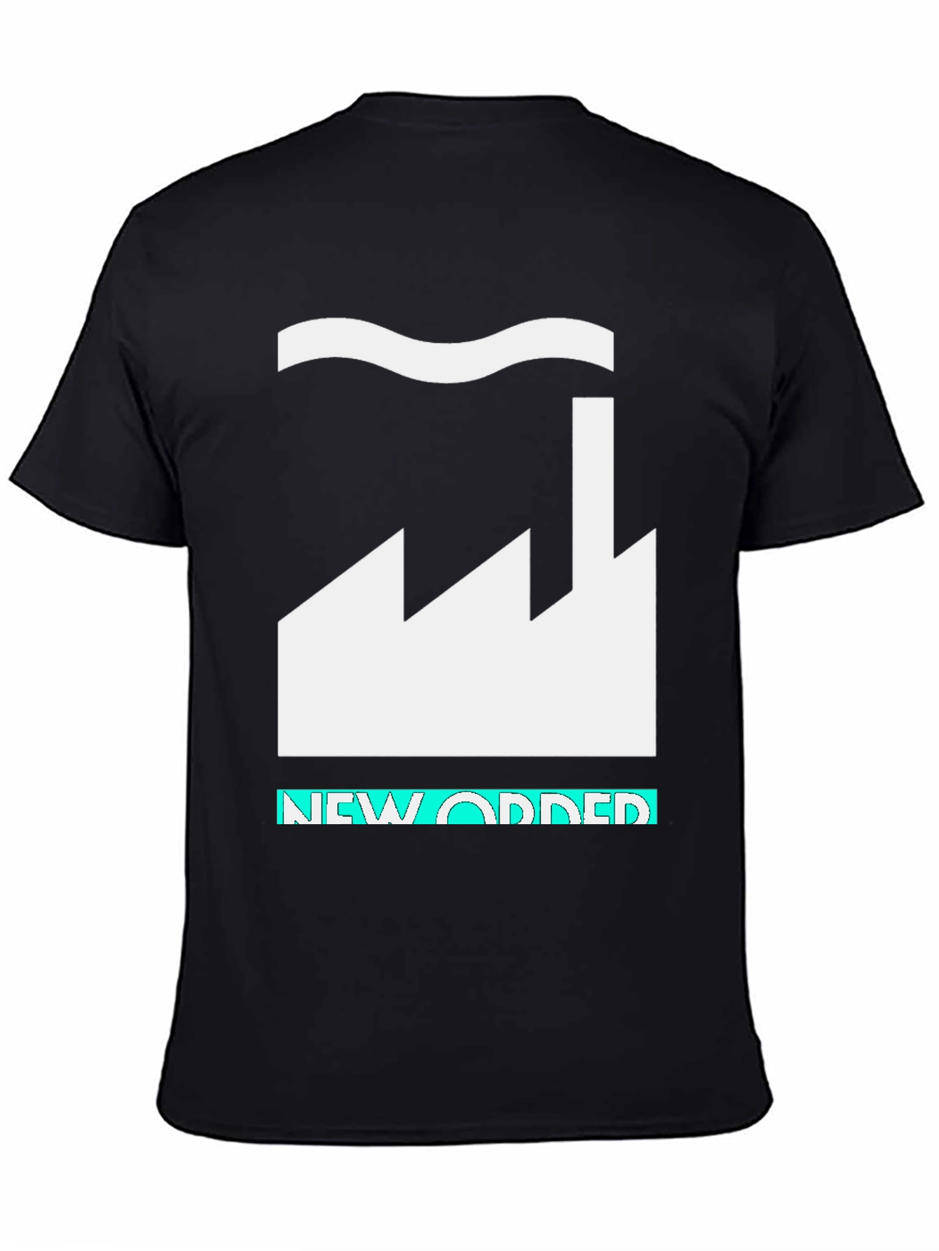 New Order Factory Black T-Shirt Graphic Tee