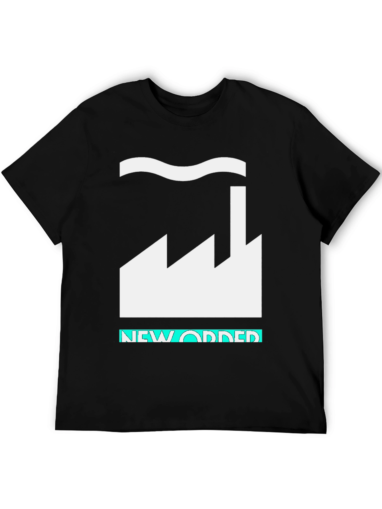 New Order Factory Black T-Shirt Graphic Tee