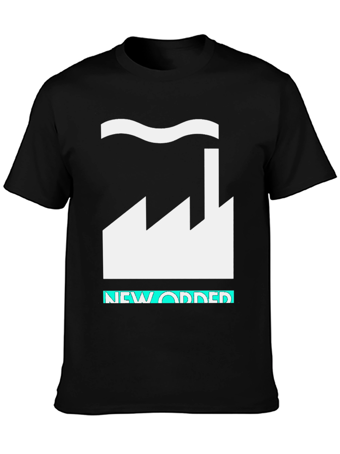 New Order Factory Black T-Shirt Graphic Tee