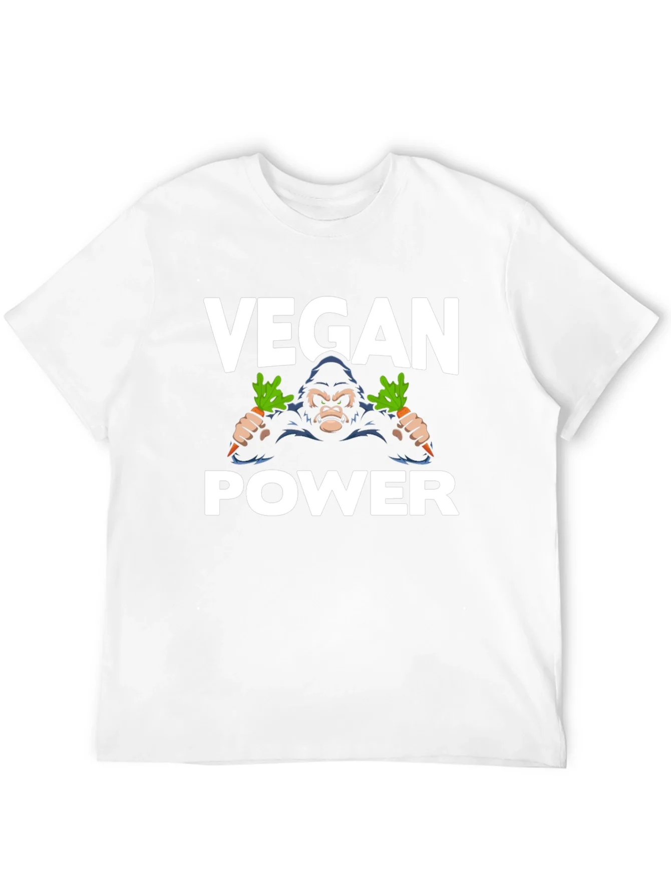 Vegan Power Gorilla T-Shirt - Black