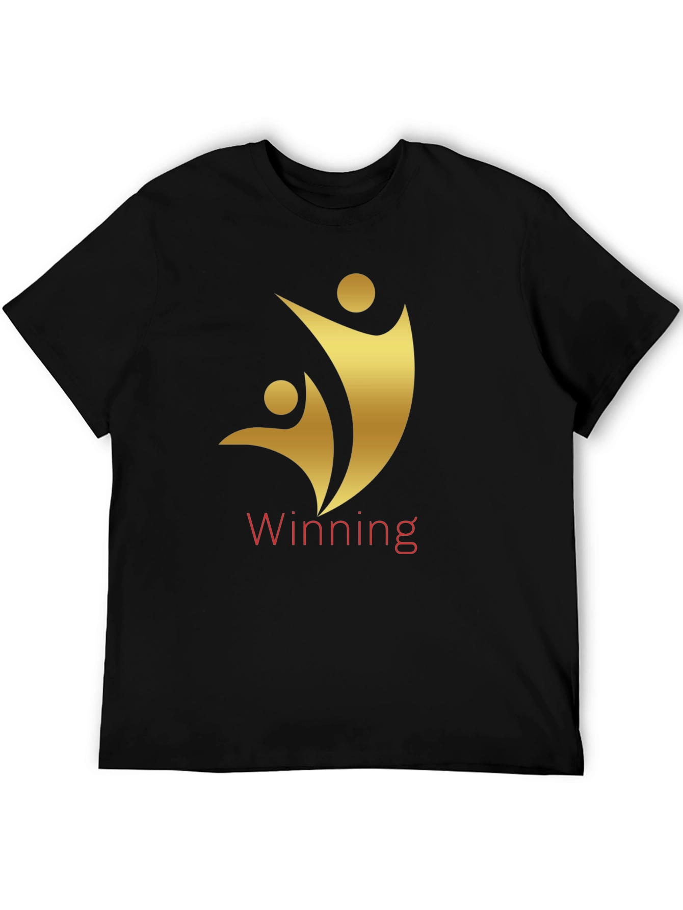 Winning Graphic Tee - Gold on Black