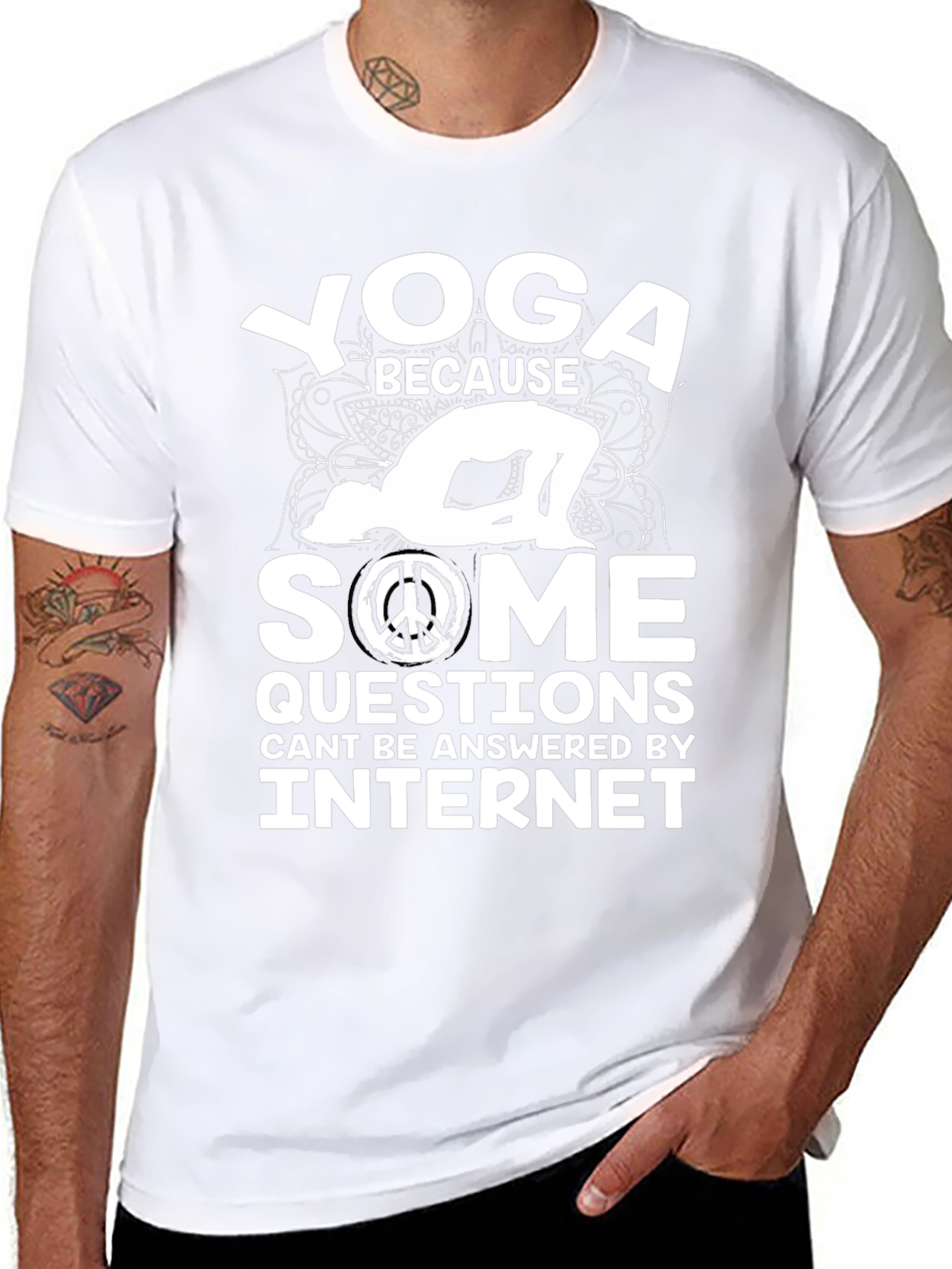 Yoga Because Some Questions Internet Cant Answer T-Shirt