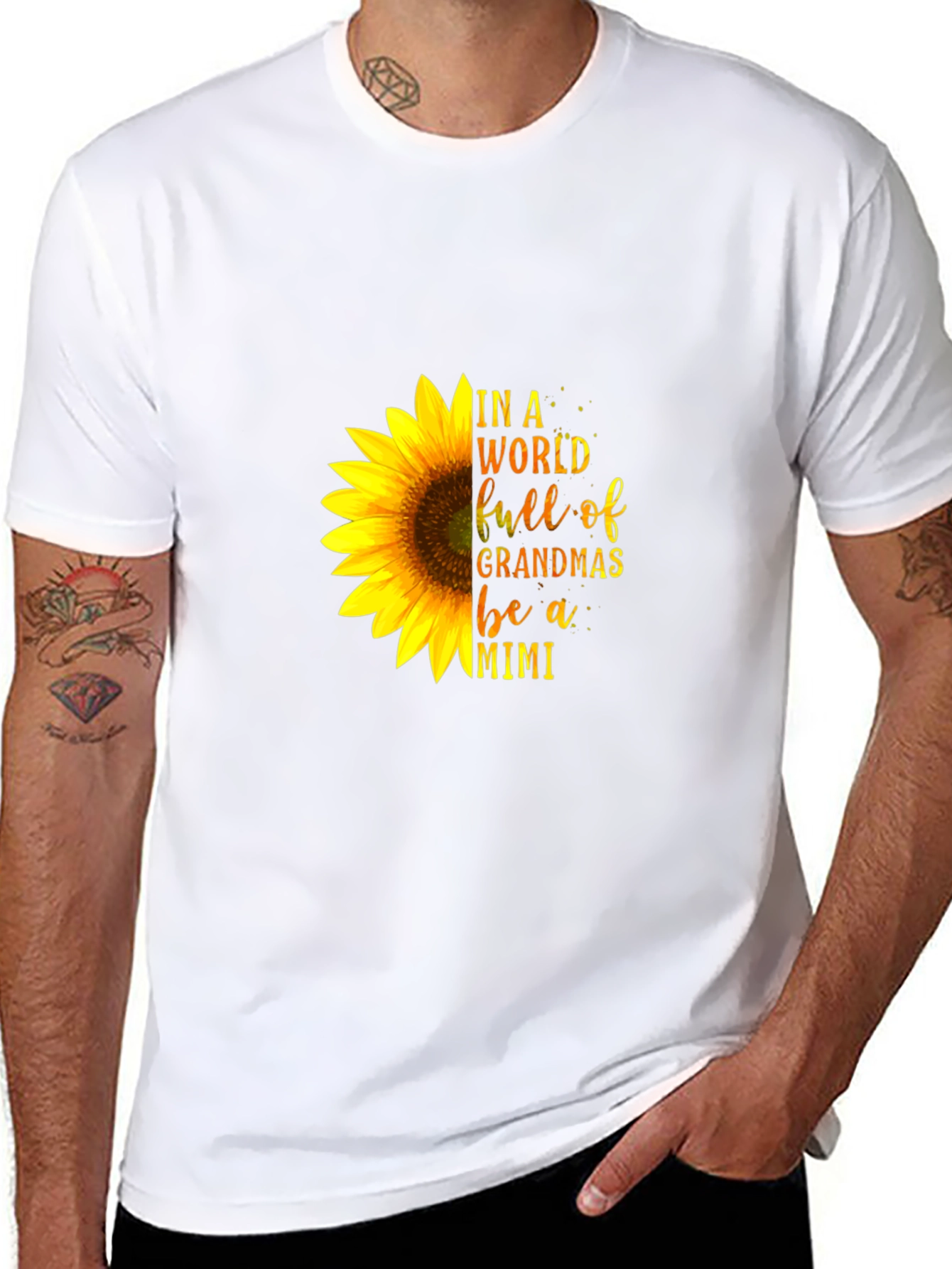 Sunflower Grandma Mimi T-Shirt
