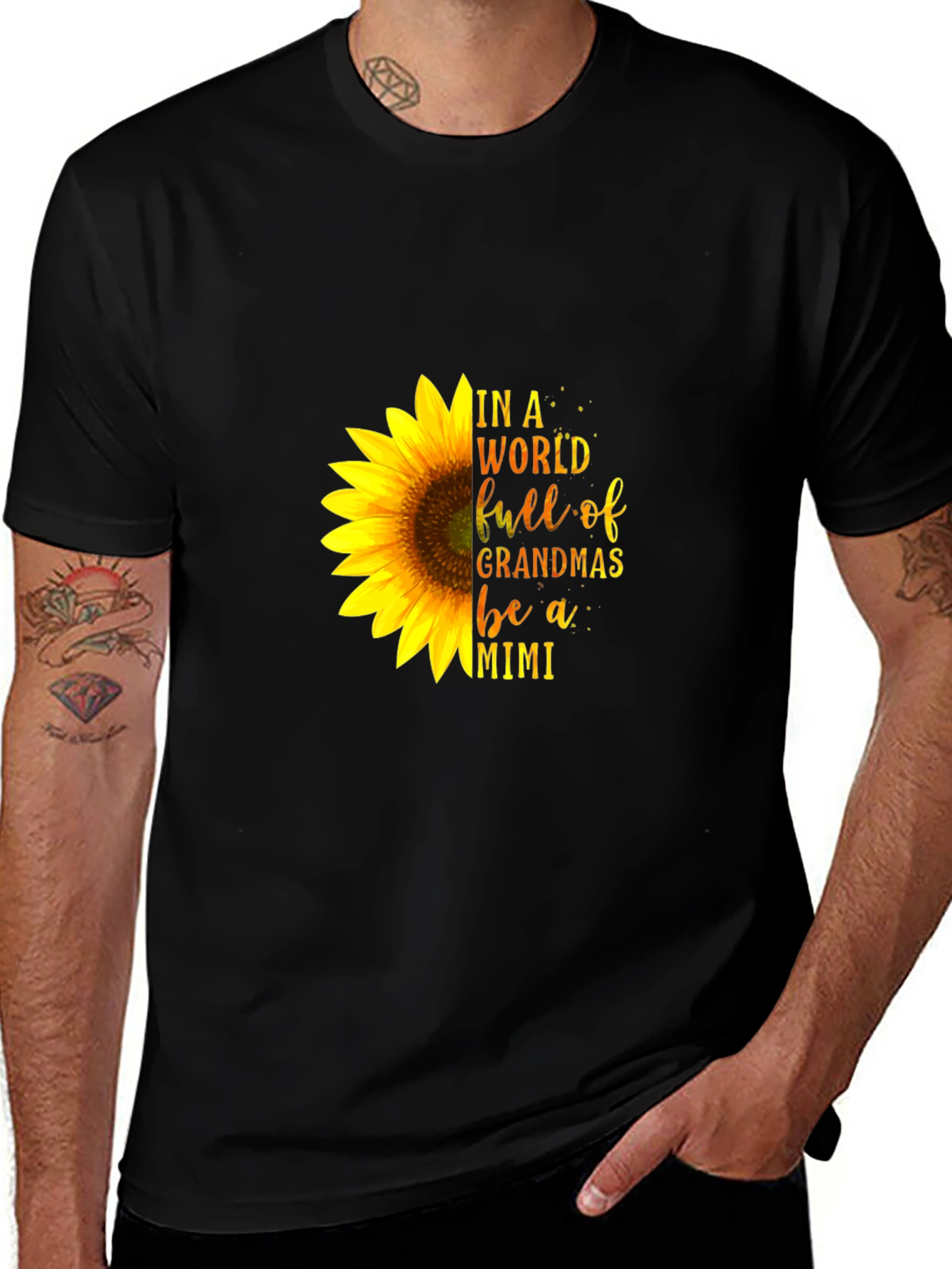 Sunflower Grandma Mimi T-Shirt
