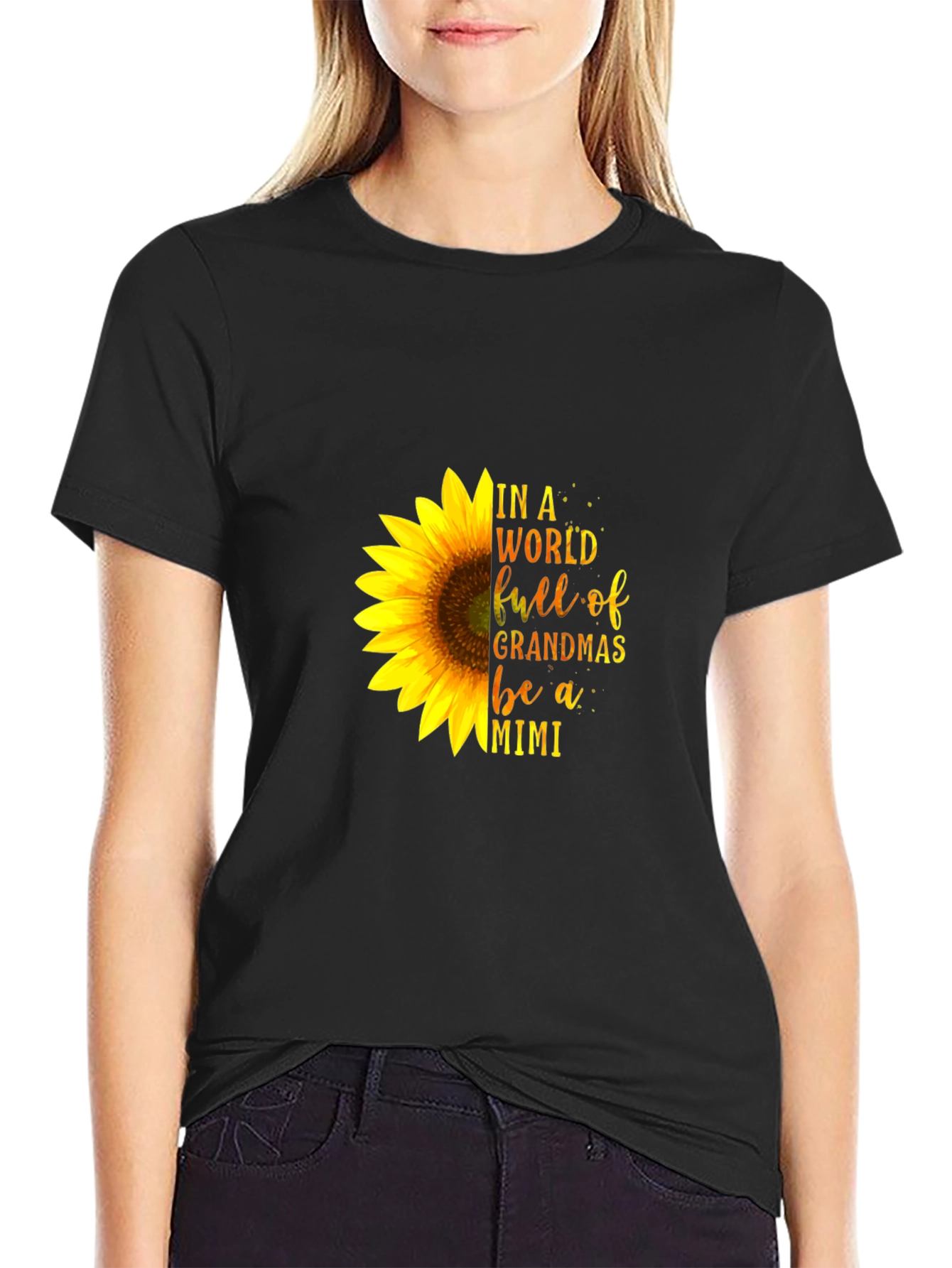 Sunflower Grandma Mimi T-Shirt