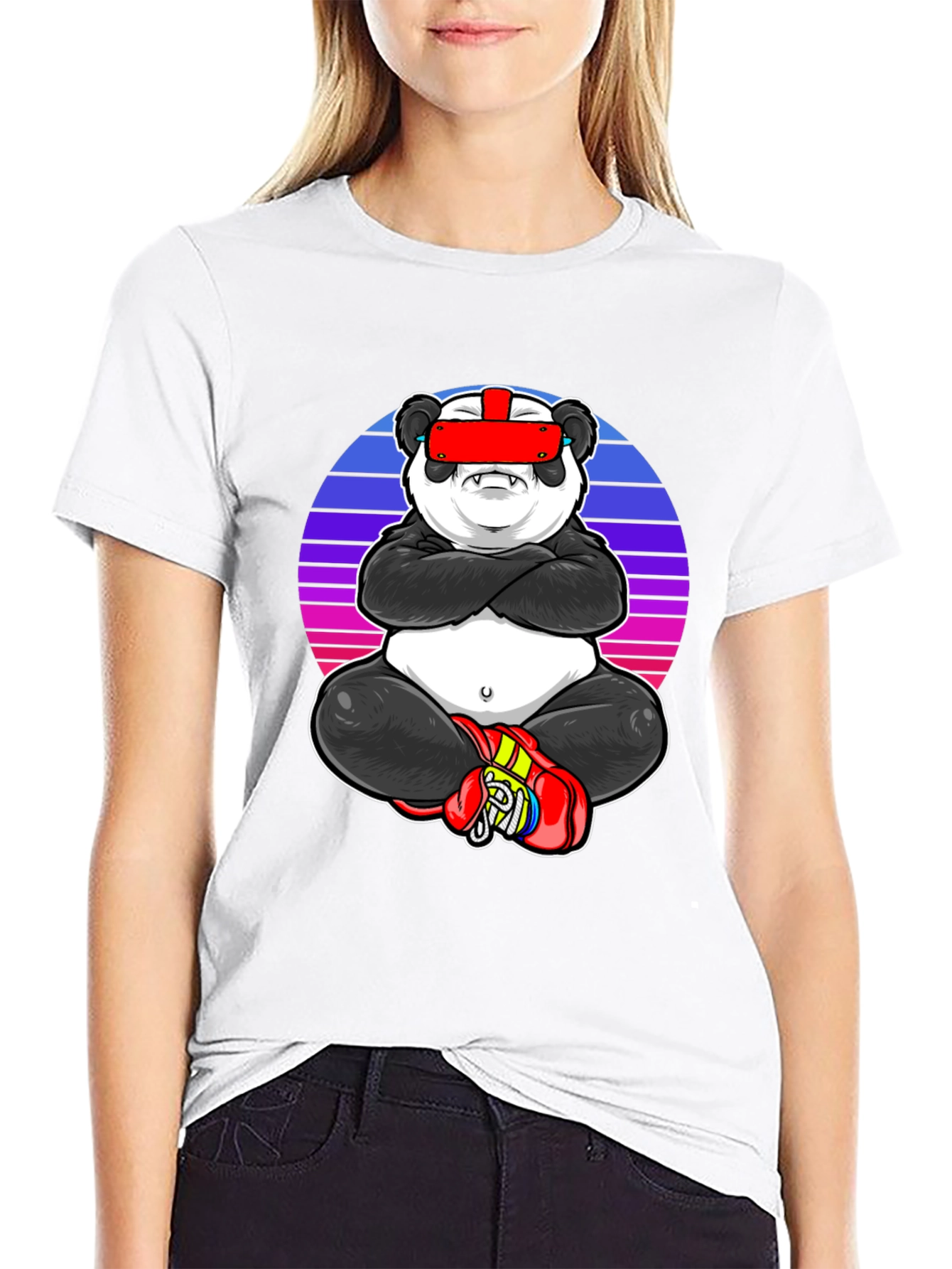 VR Panda Graphic Tee - Gamer Style