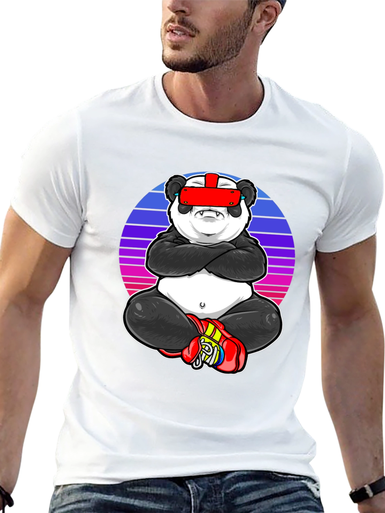 VR Panda Graphic Tee - Gamer Style