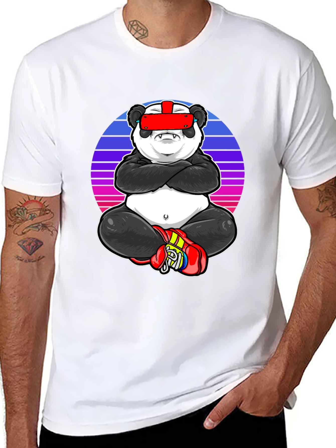 VR Panda Graphic Tee - Gamer Style