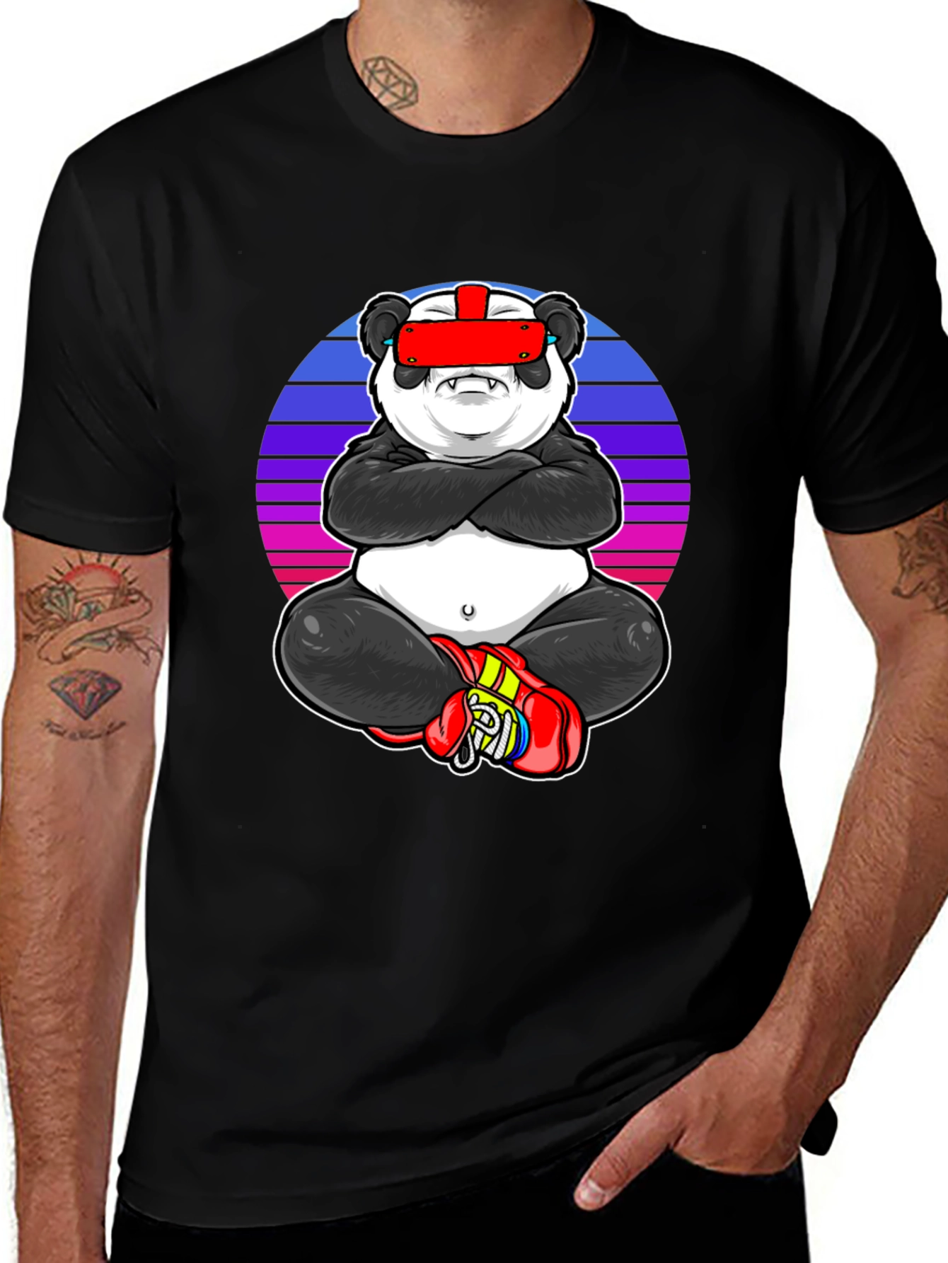 VR Panda Graphic Tee - Gamer Style