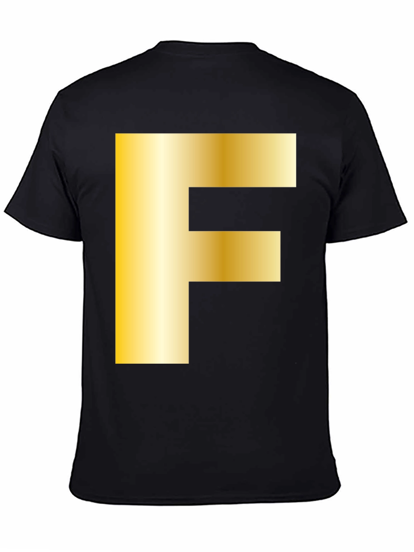 Golden F Graphic Black T-Shirt