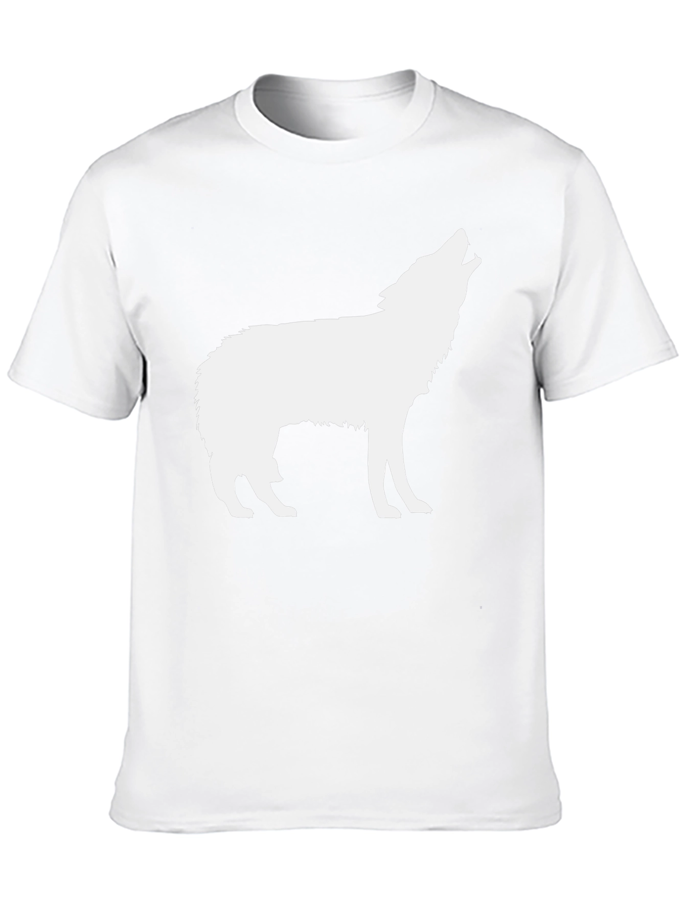 Black Wolf Silhouette Graphic T-Shirt