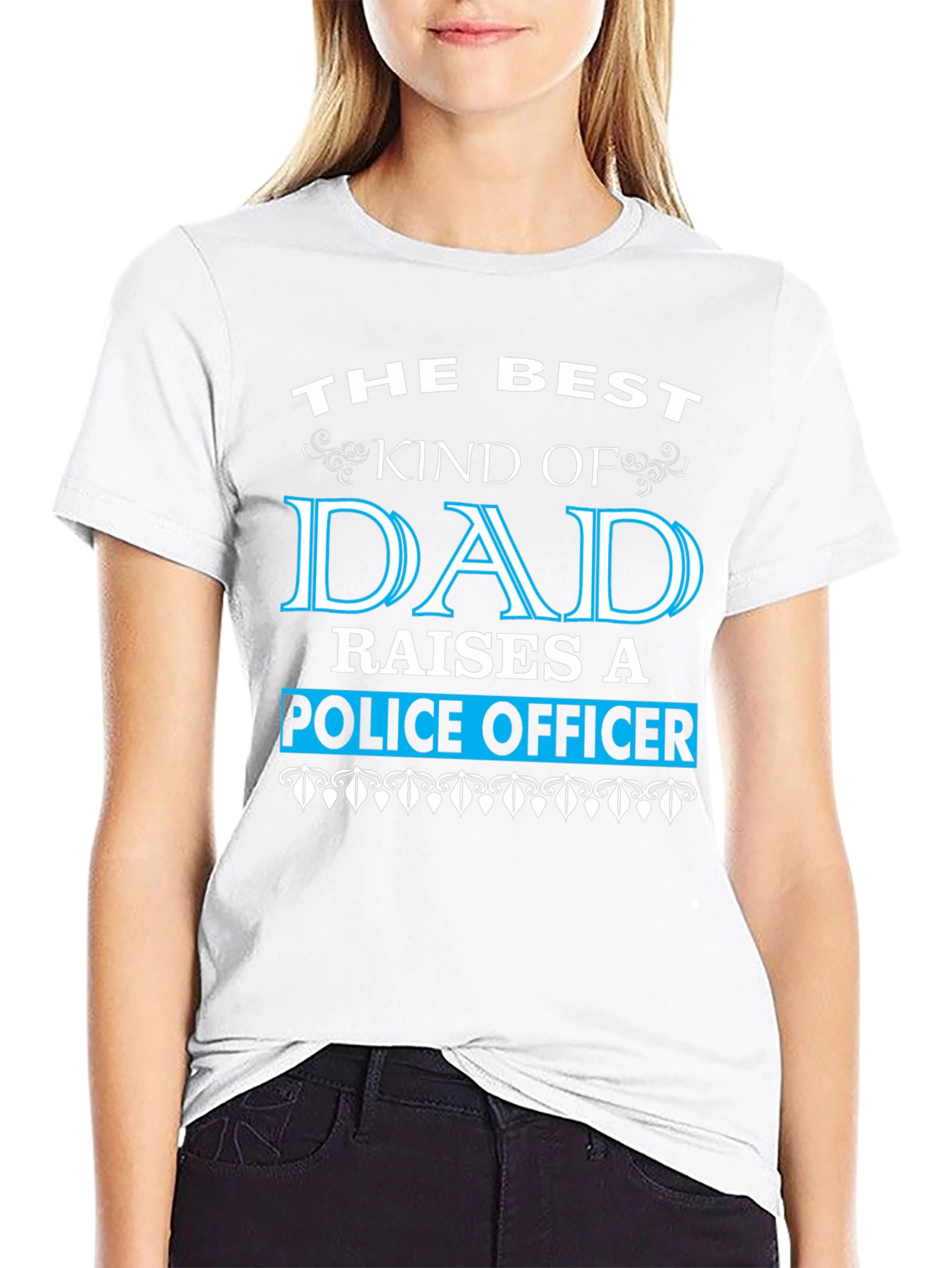 Best Dad Raises a Police Officer T-Shirt