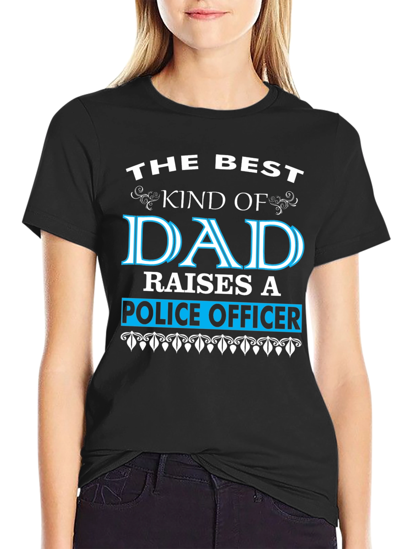 Best Dad Raises a Police Officer T-Shirt