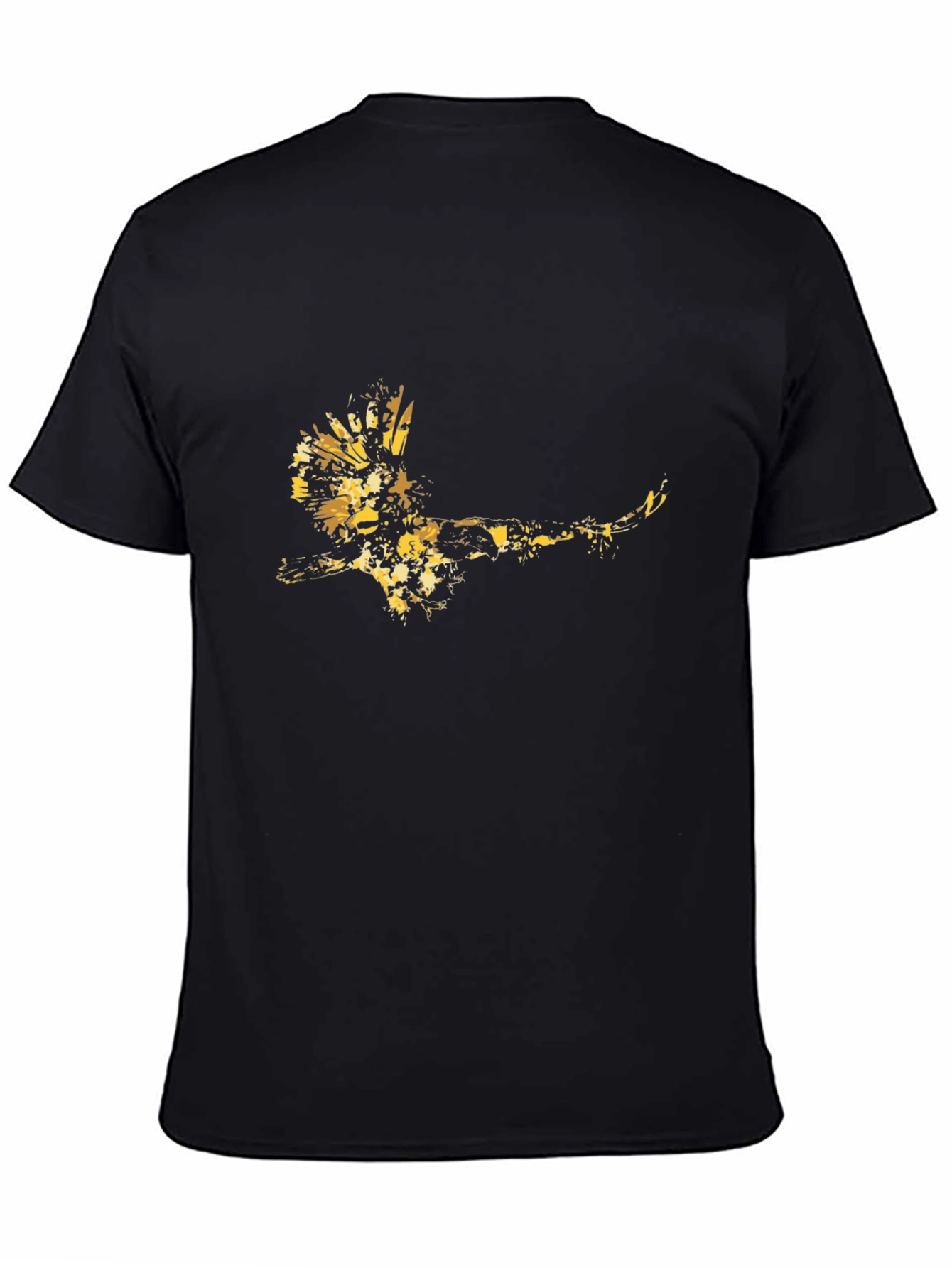 Golden Eagle Graphic Black Tee