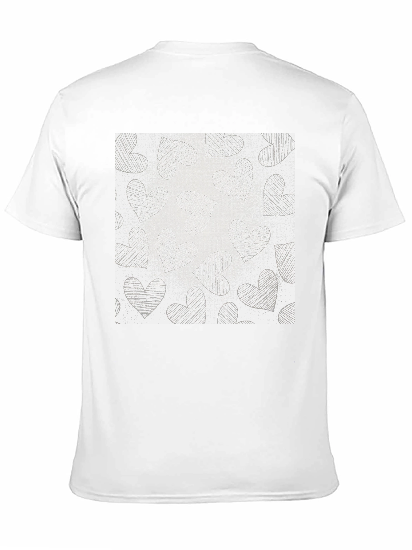 Heart Scribble Tee - Black Casual Comfort