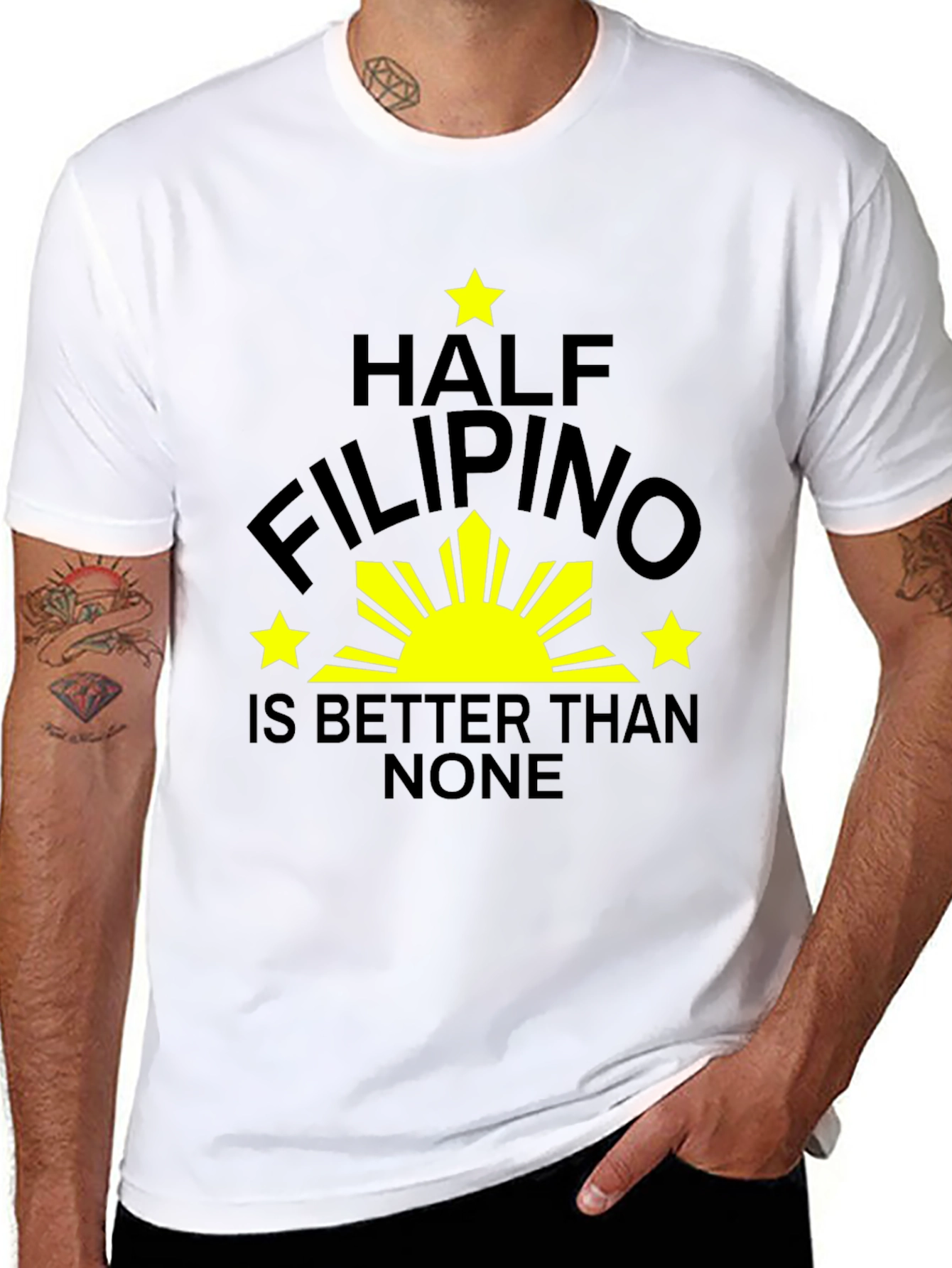 Half Filipino T-Shirt - Funny Pinoy Pride Tee