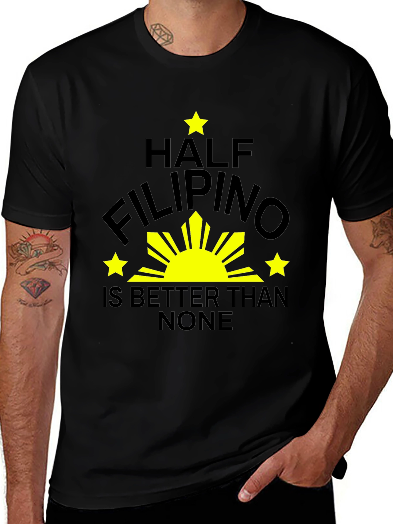 Half Filipino T-Shirt - Funny Pinoy Pride Tee