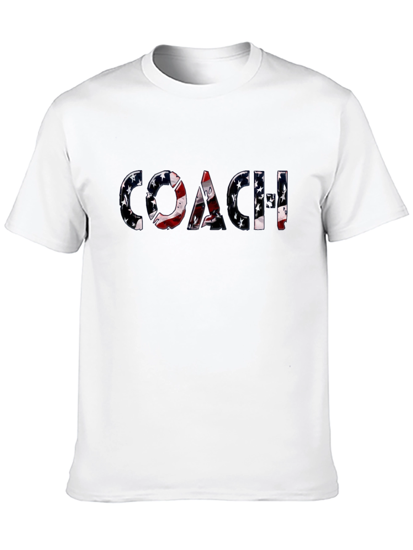 Patriotic Coach T-Shirt - American Flag Design