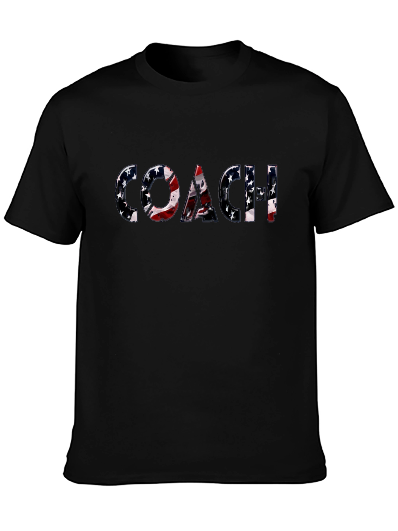 Patriotic Coach T-Shirt - American Flag Design