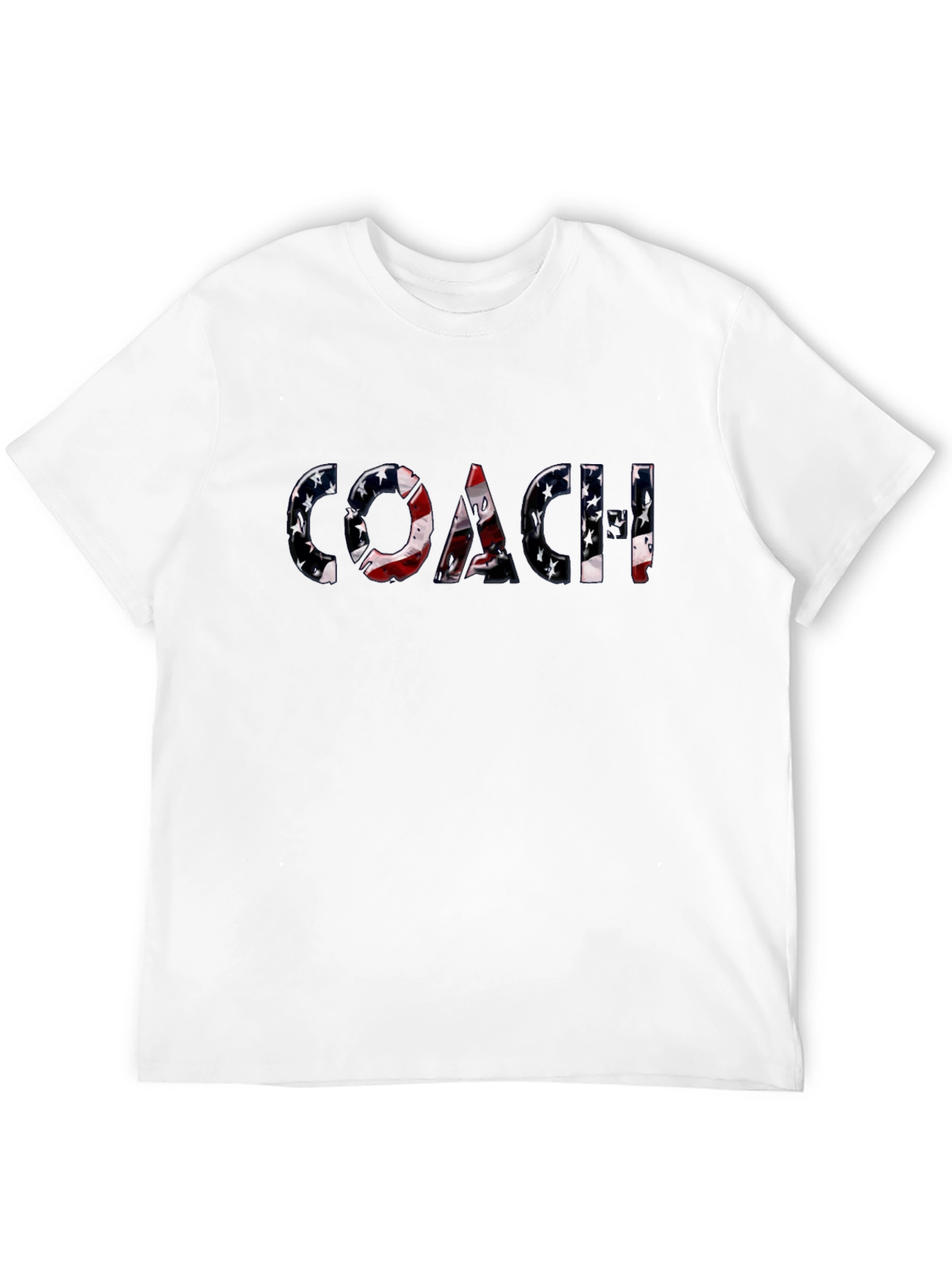 Patriotic Coach T-Shirt - American Flag Design