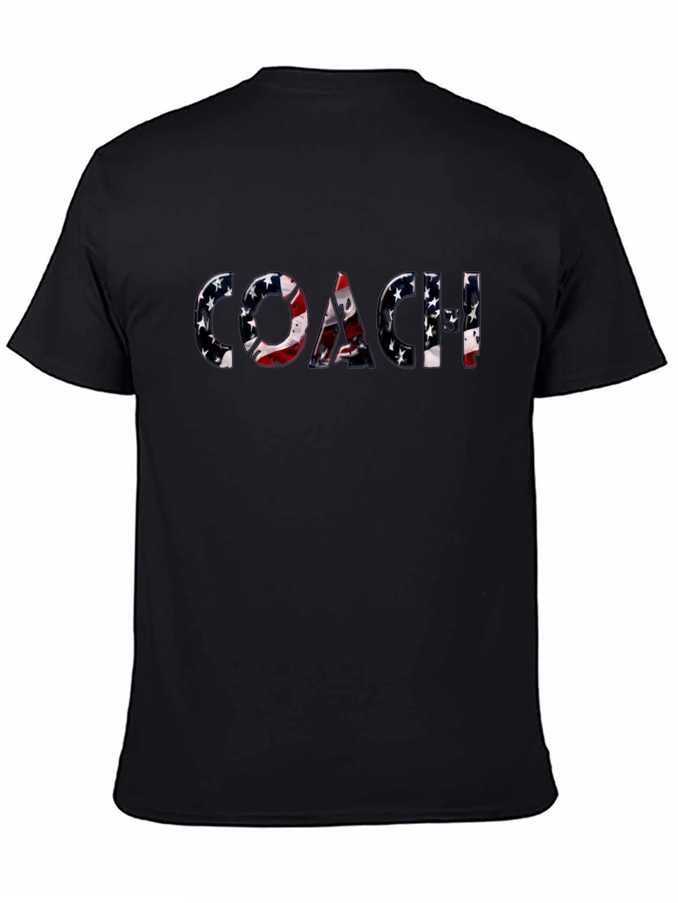 Patriotic Coach T-Shirt - American Flag Design