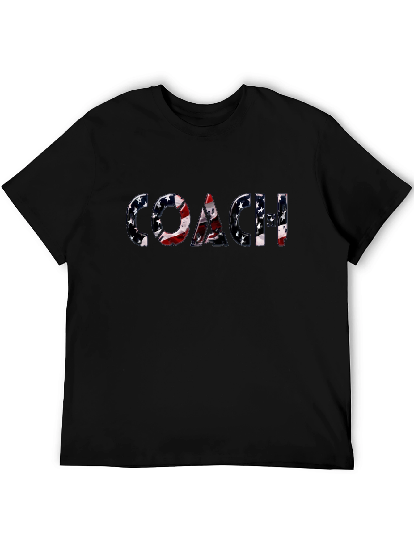 Patriotic Coach T-Shirt - American Flag Design