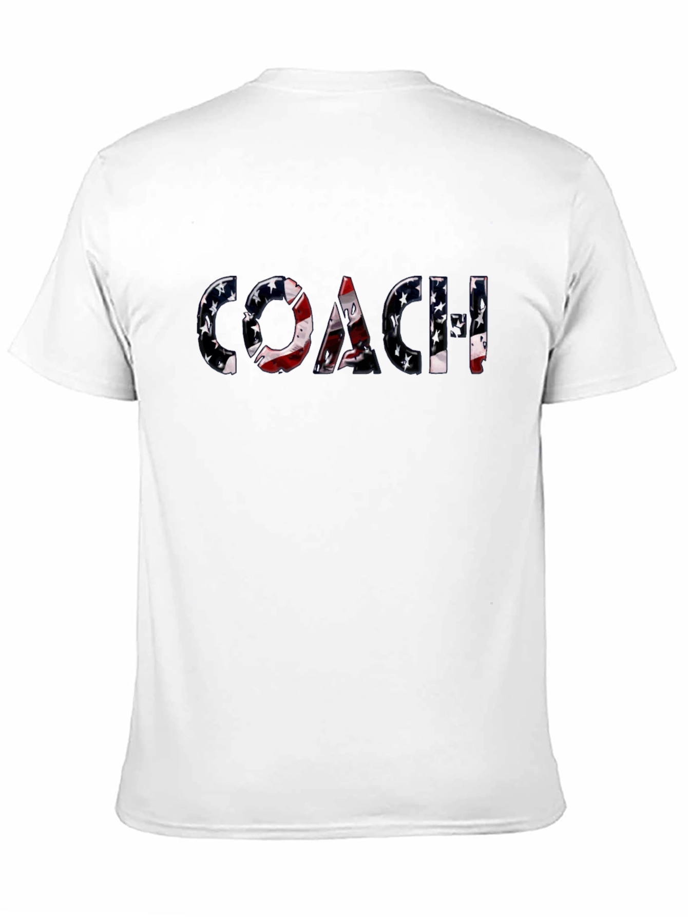 Patriotic Coach T-Shirt - American Flag Design