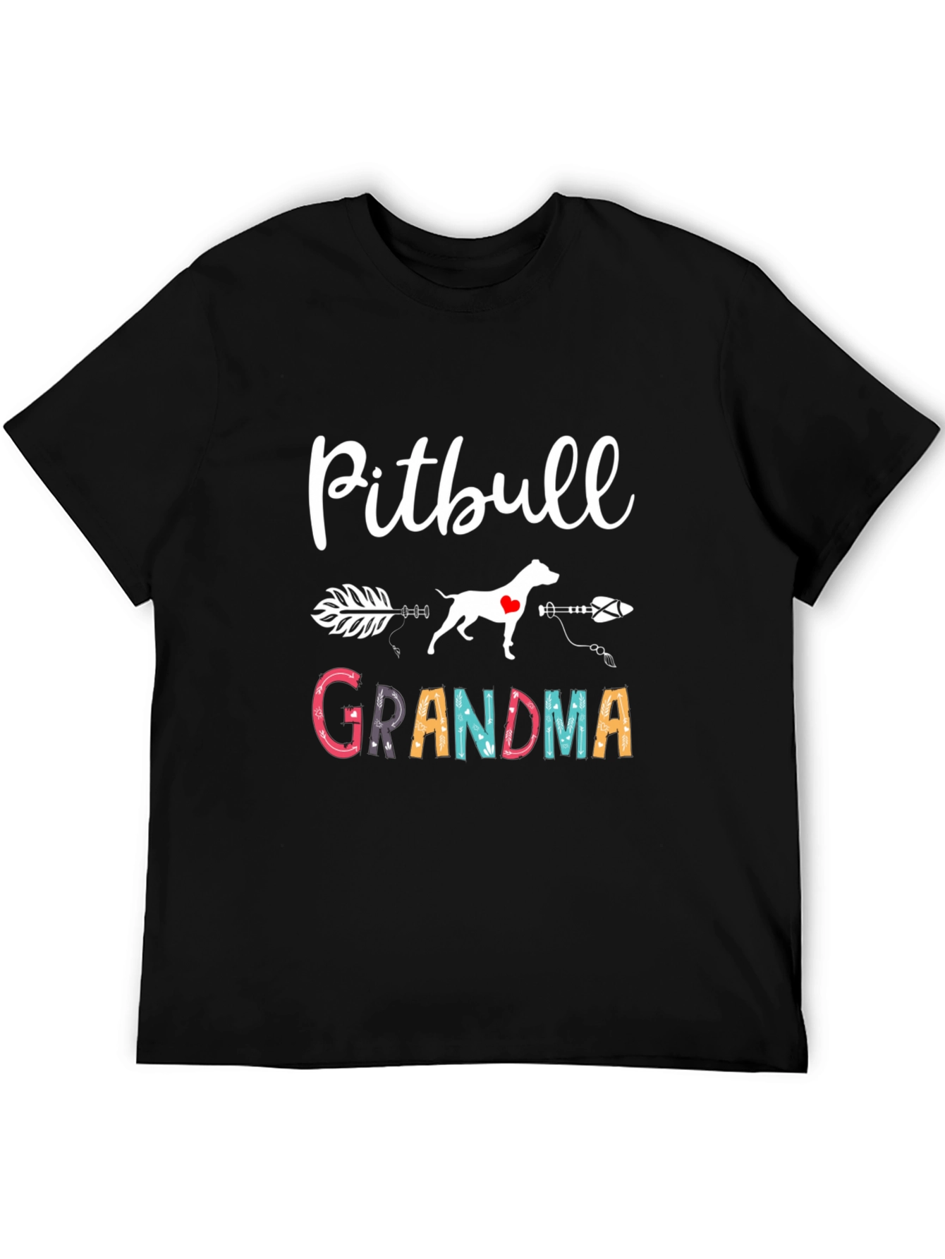 Pitbull Grandma Graphic Tee - Dog Lover Shirt