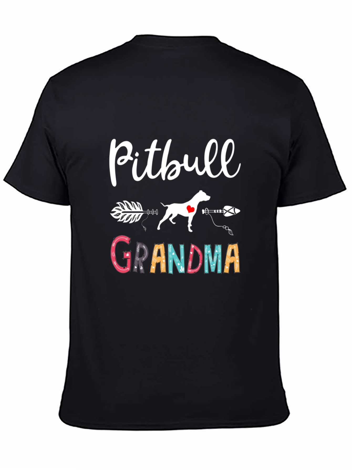 Pitbull Grandma Graphic Tee - Dog Lover Shirt
