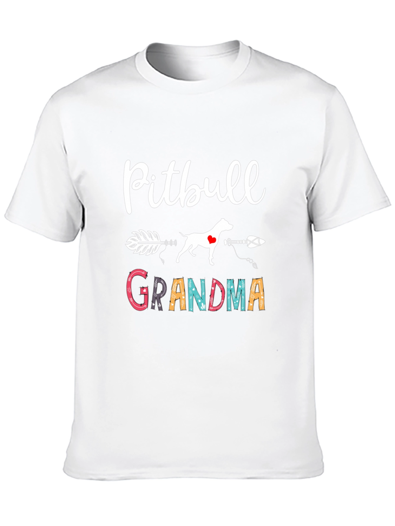 Pitbull Grandma Graphic Tee - Dog Lover Shirt