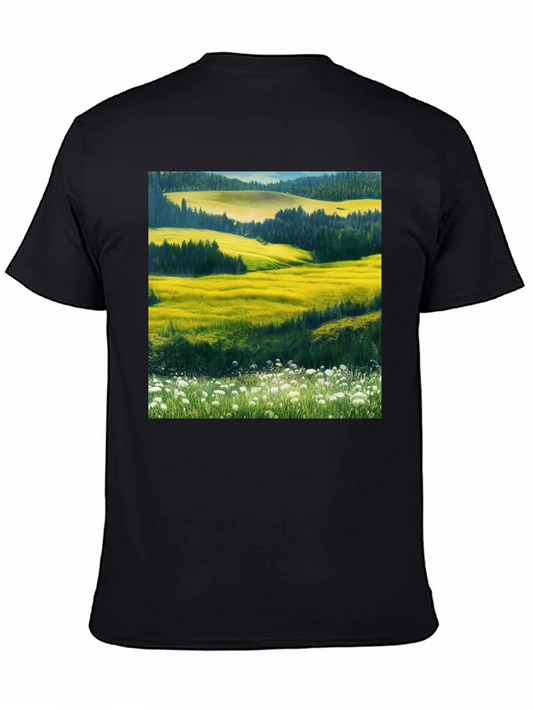 Vibrant Landscape Graphic T-Shirt