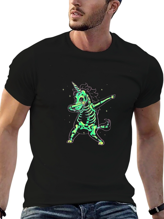 Unicorn Skeleton Dabbing Tee