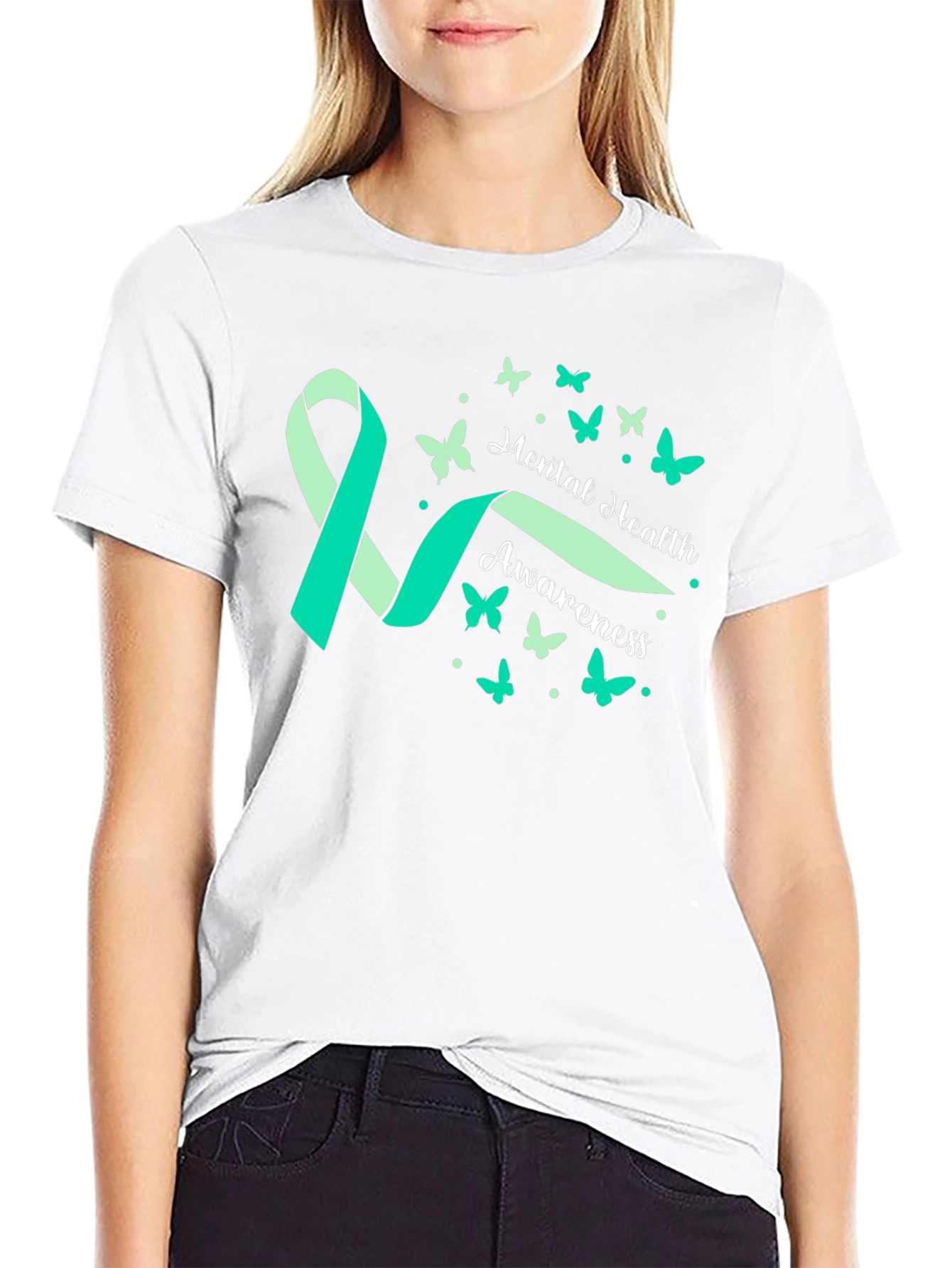 Mental Health Awareness Ribbon T-Shirt