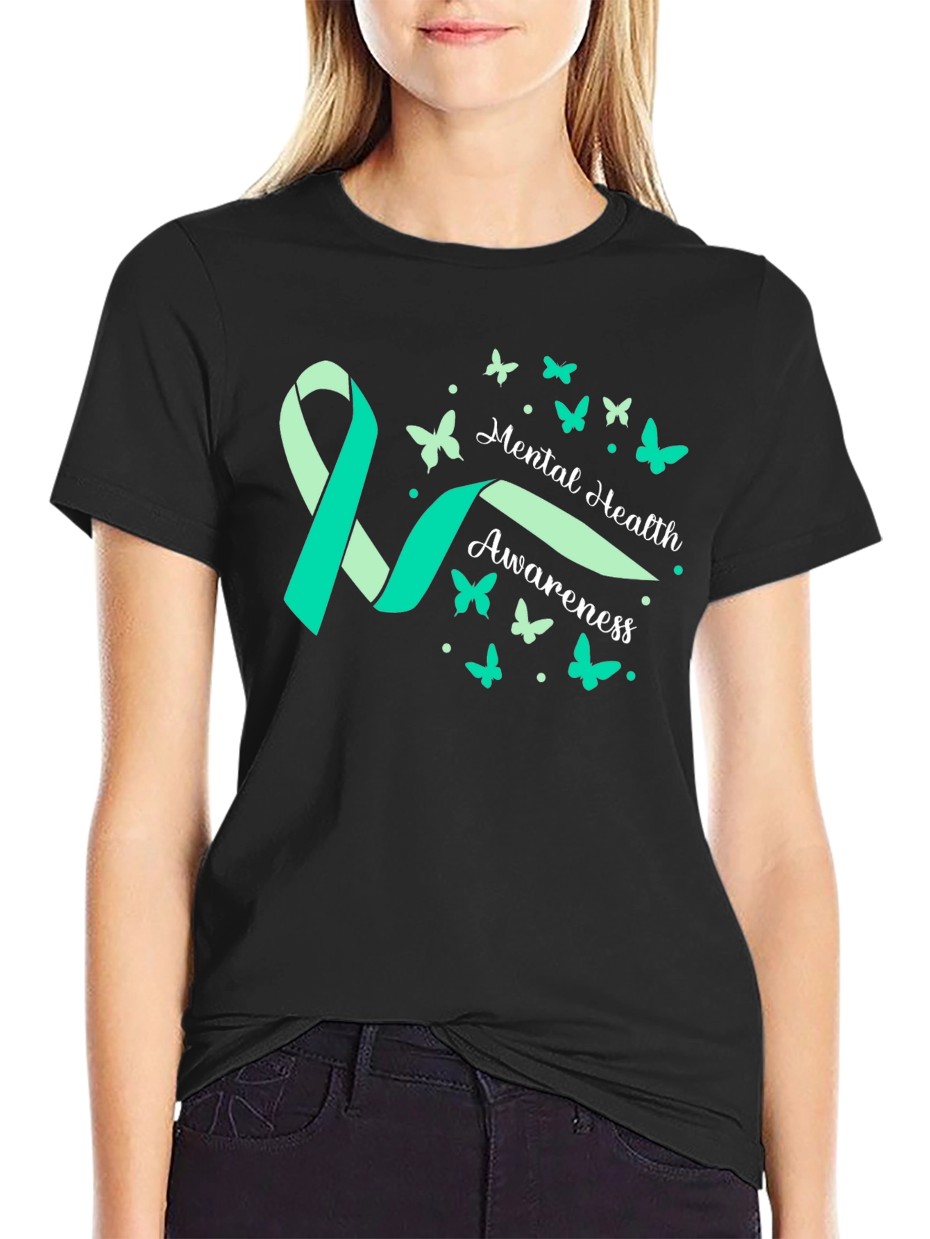 Mental Health Awareness Ribbon T-Shirt
