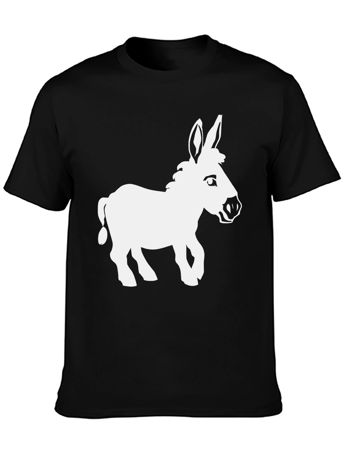 Funny Donkey Graphic Tee - Black T-Shirt